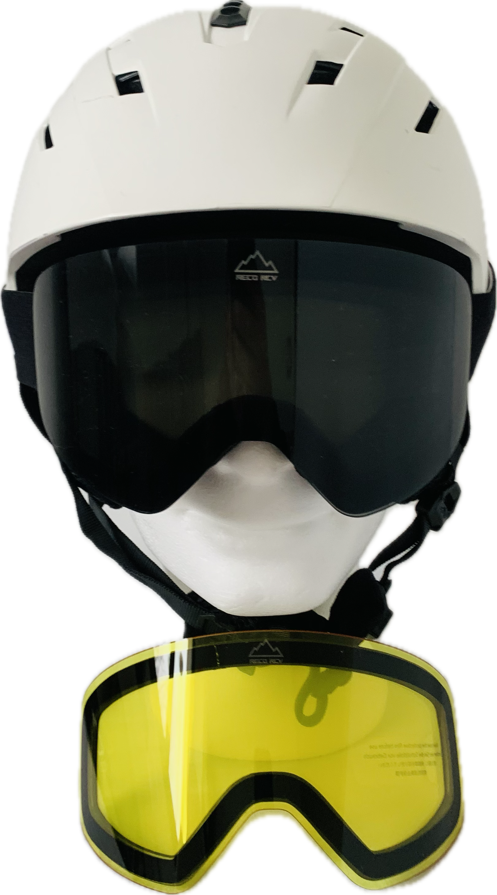 Pack 1 masque Full Black + 1 écran jaune