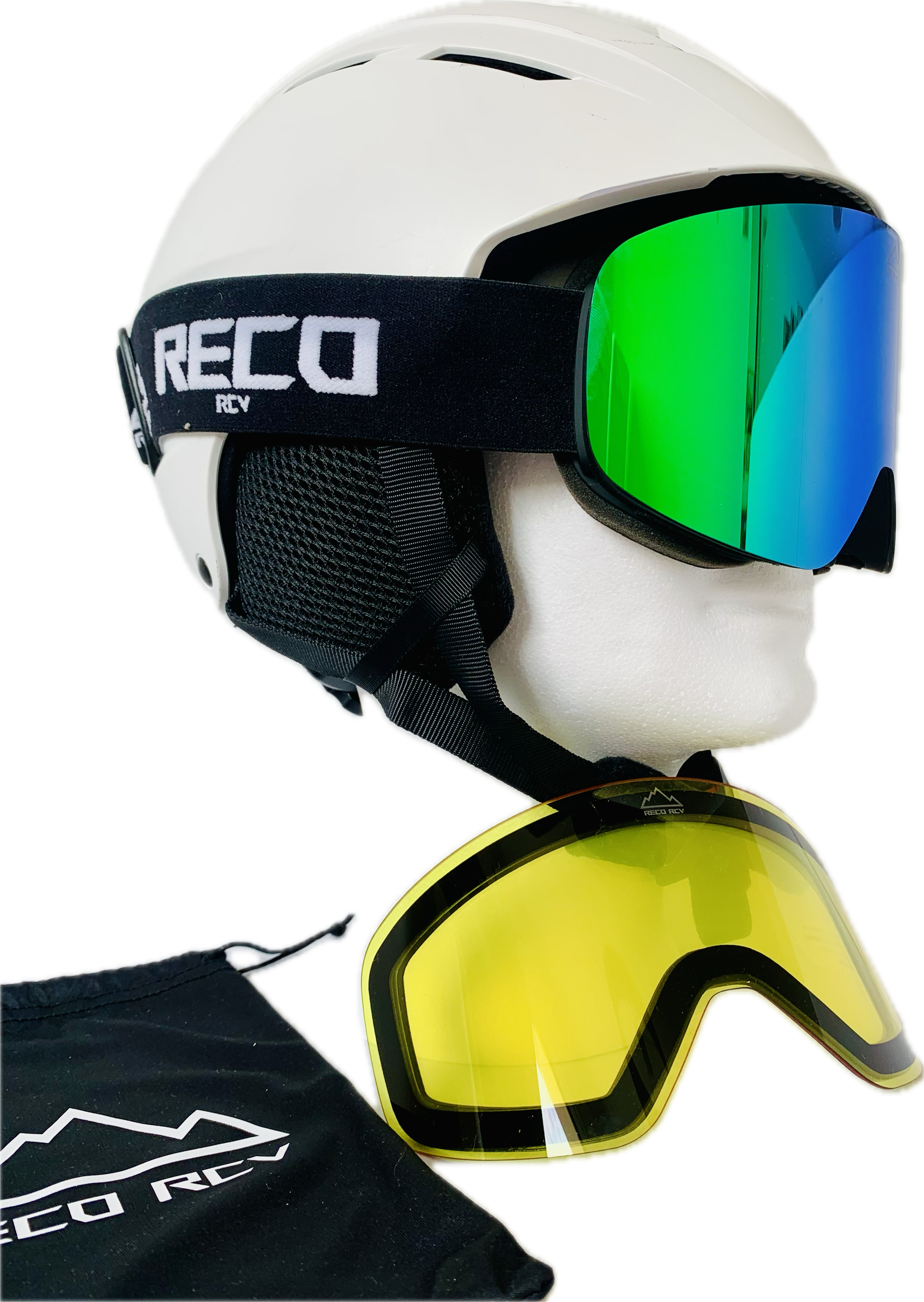 Pack 1 masque Green Blue + 1 écran jaune