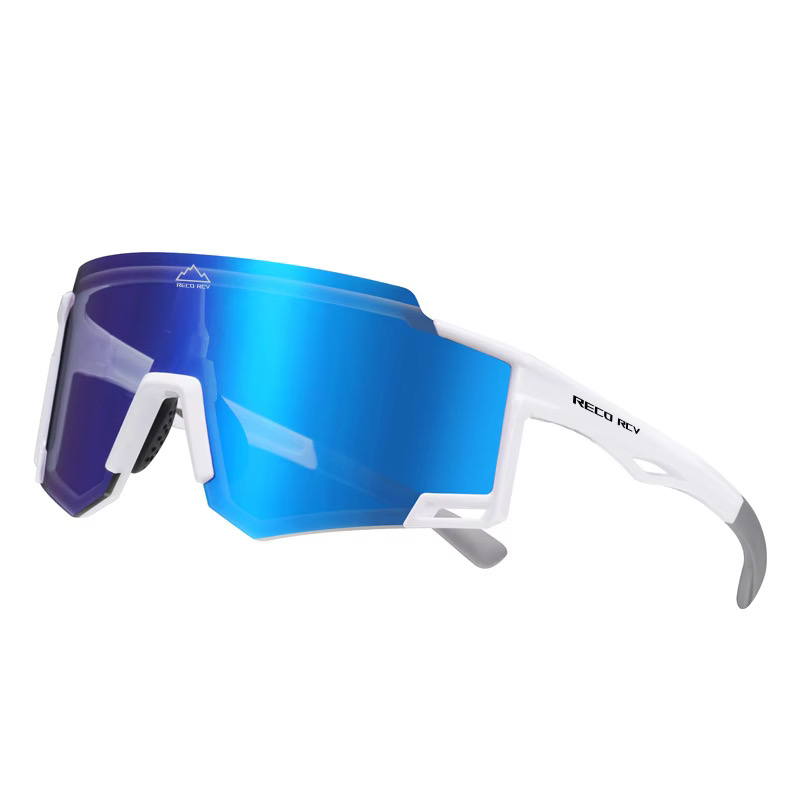 Lunettes de sport bleu blanc 