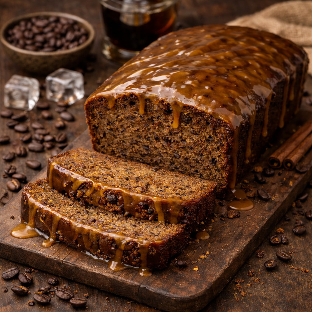 Cold Brew Espresso Sourdough Loaf Cake