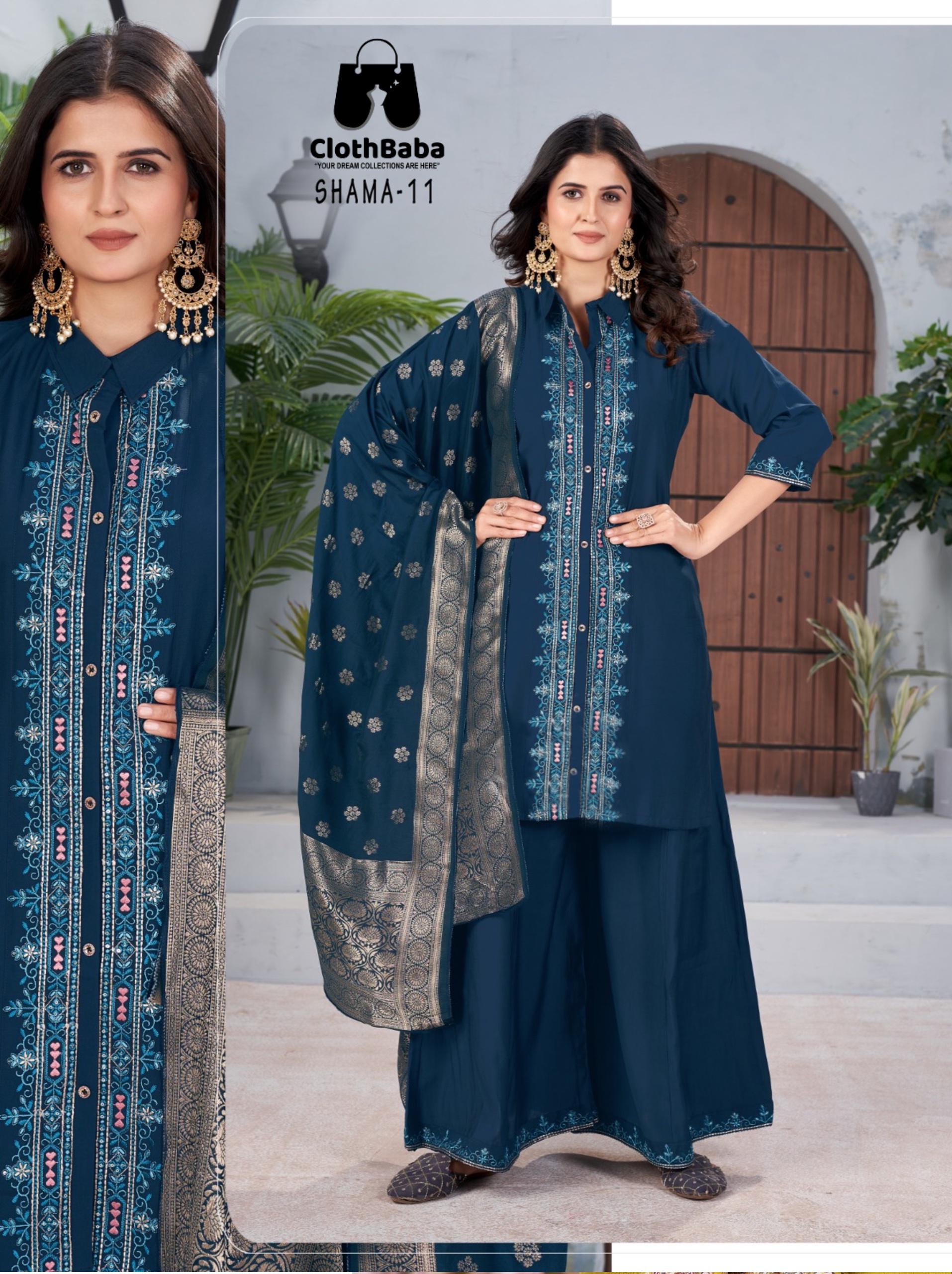 Premium Readymade Vertican Suits with Hand Embroidery & Jequard Dupatta
