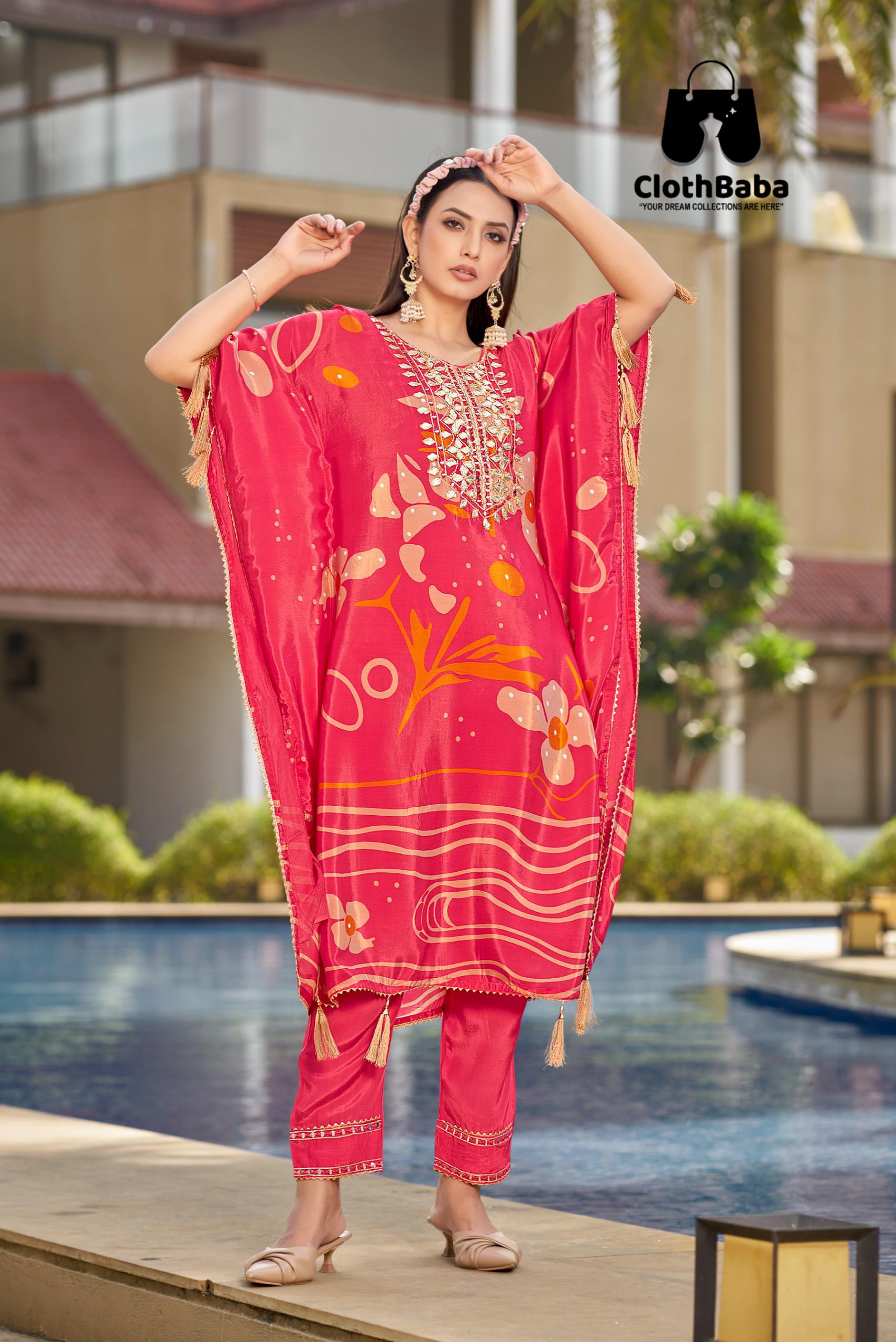 Wholesale Pure Natural Crepe Handwork Readymade Suits