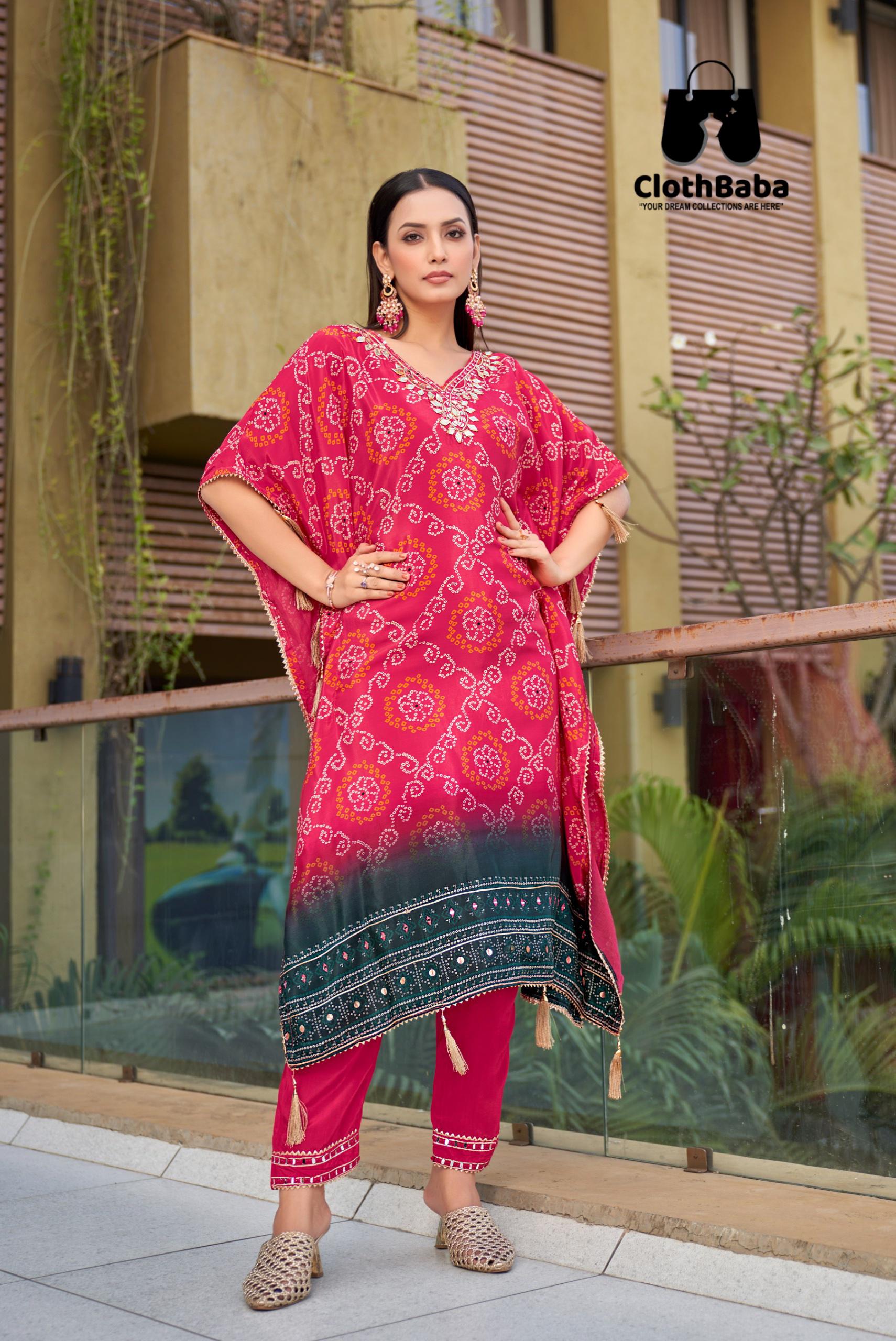 Wholesale Readymade Suit - Pure Natural Crepe with Handwork
