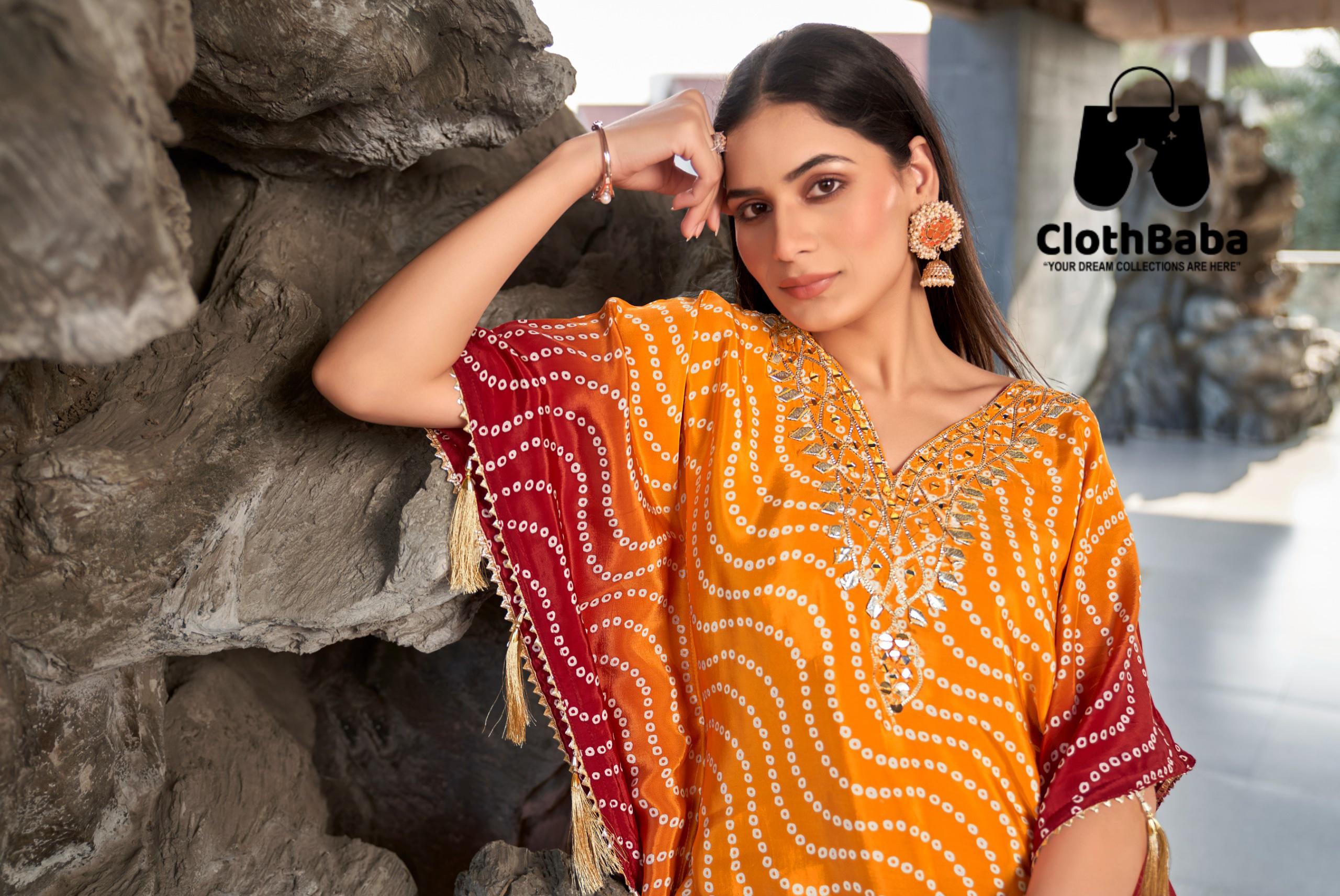 Readymade Pure Natural Crepe Suit with Handwork