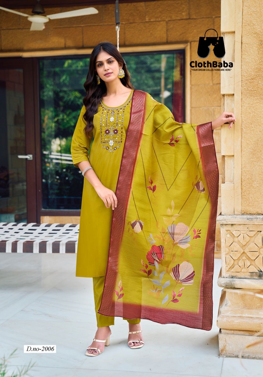 Handcrafted Roman Shimmer Readymade Suits with Mull Cotton Lining