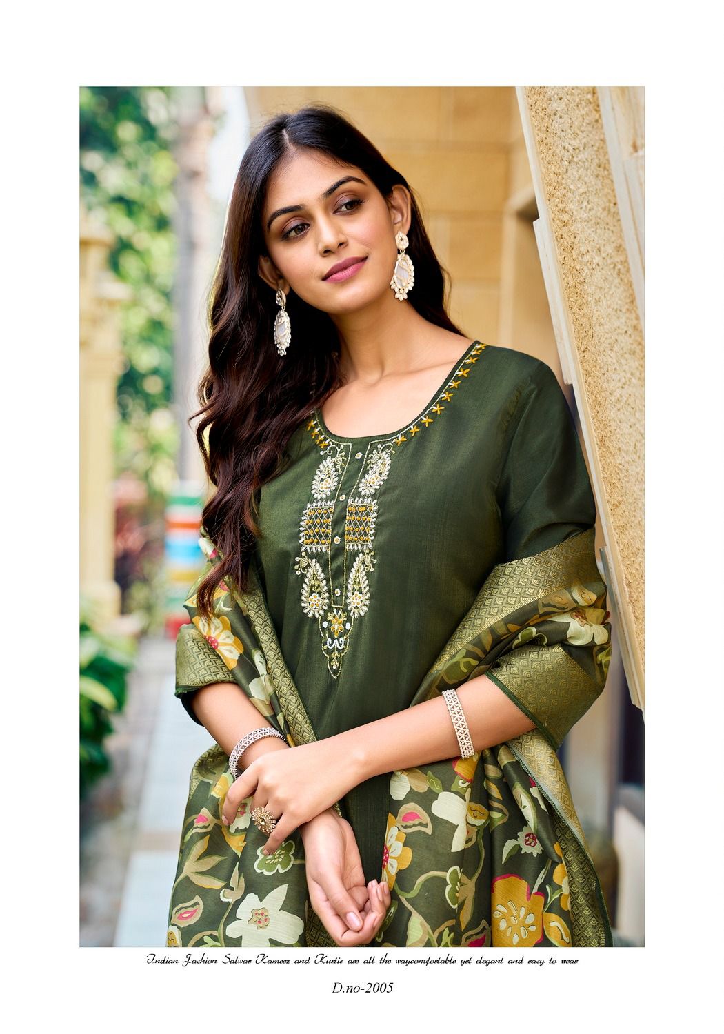 Handcrafted Roman Shimmer Readymade Suits with Mull Cotton Lining