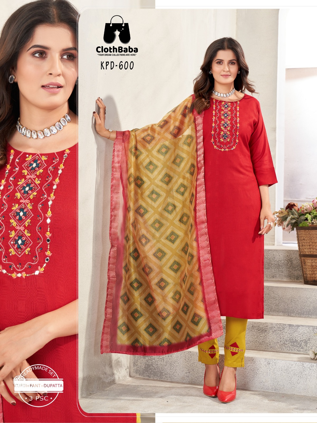 Elegant Fancy Viscose Embroidered Readymade Suits for Wholesale 