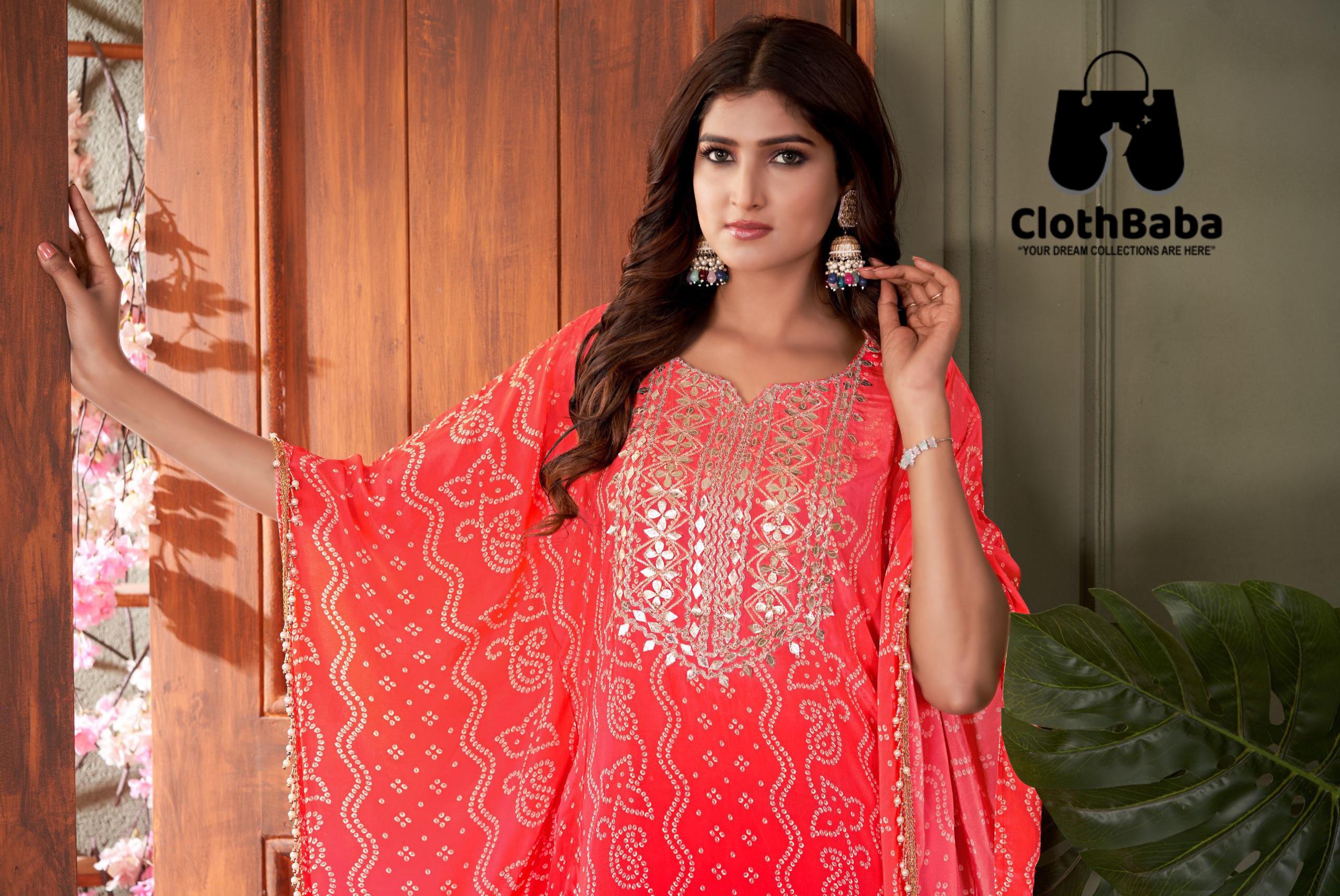 Pure Crepe Readymade Suits with Mirror Work 