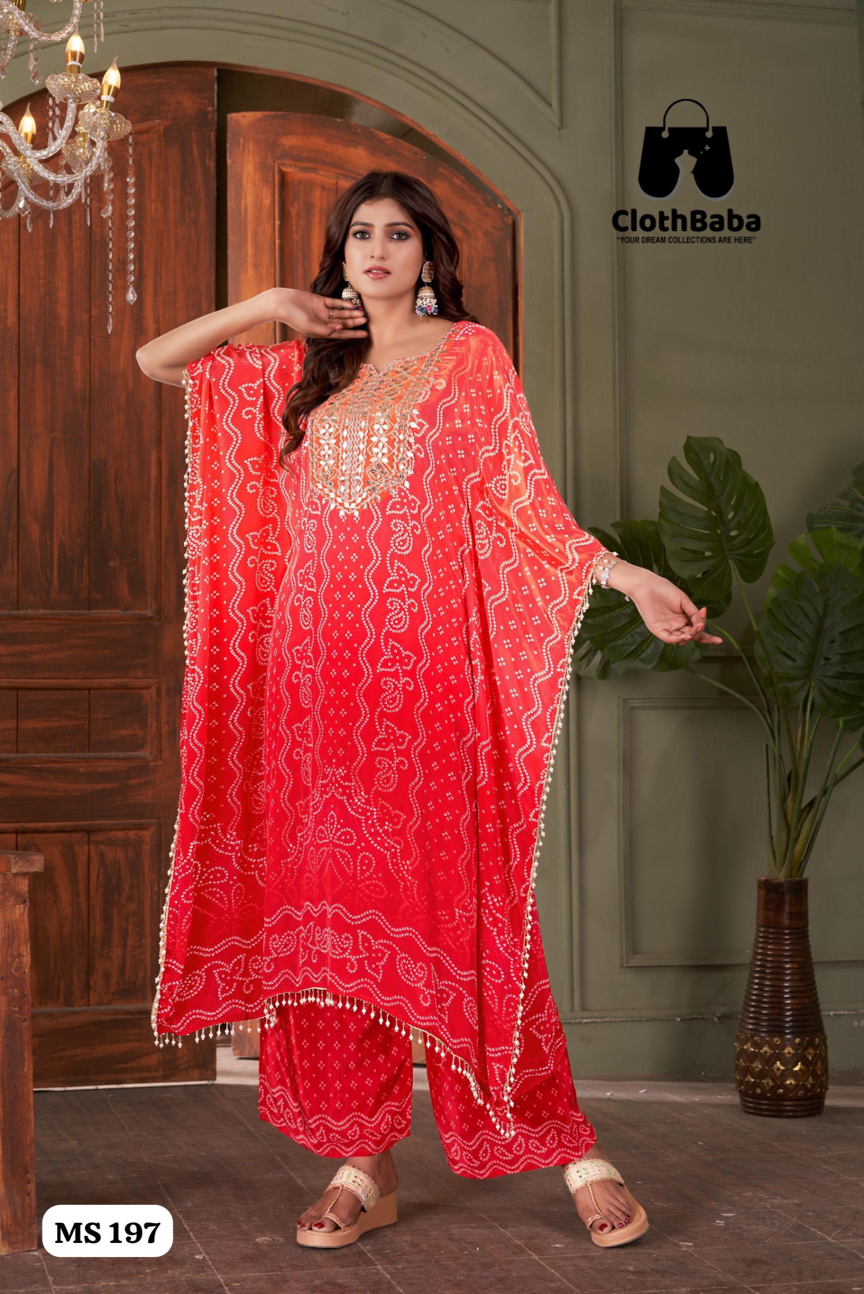 Pure Crepe Readymade Suits with Mirror Work 