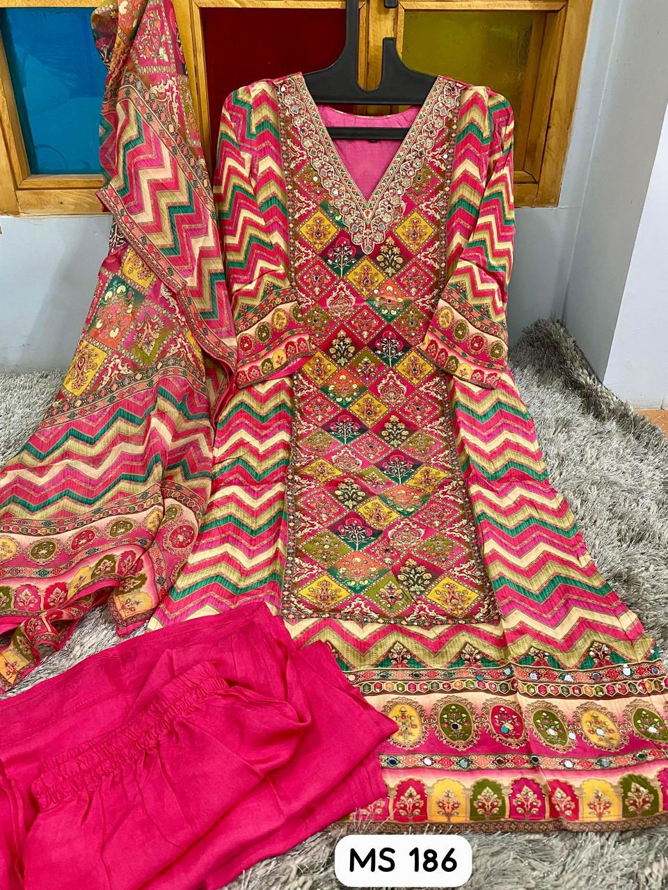 Handwork Pure Crepe Suits for Women