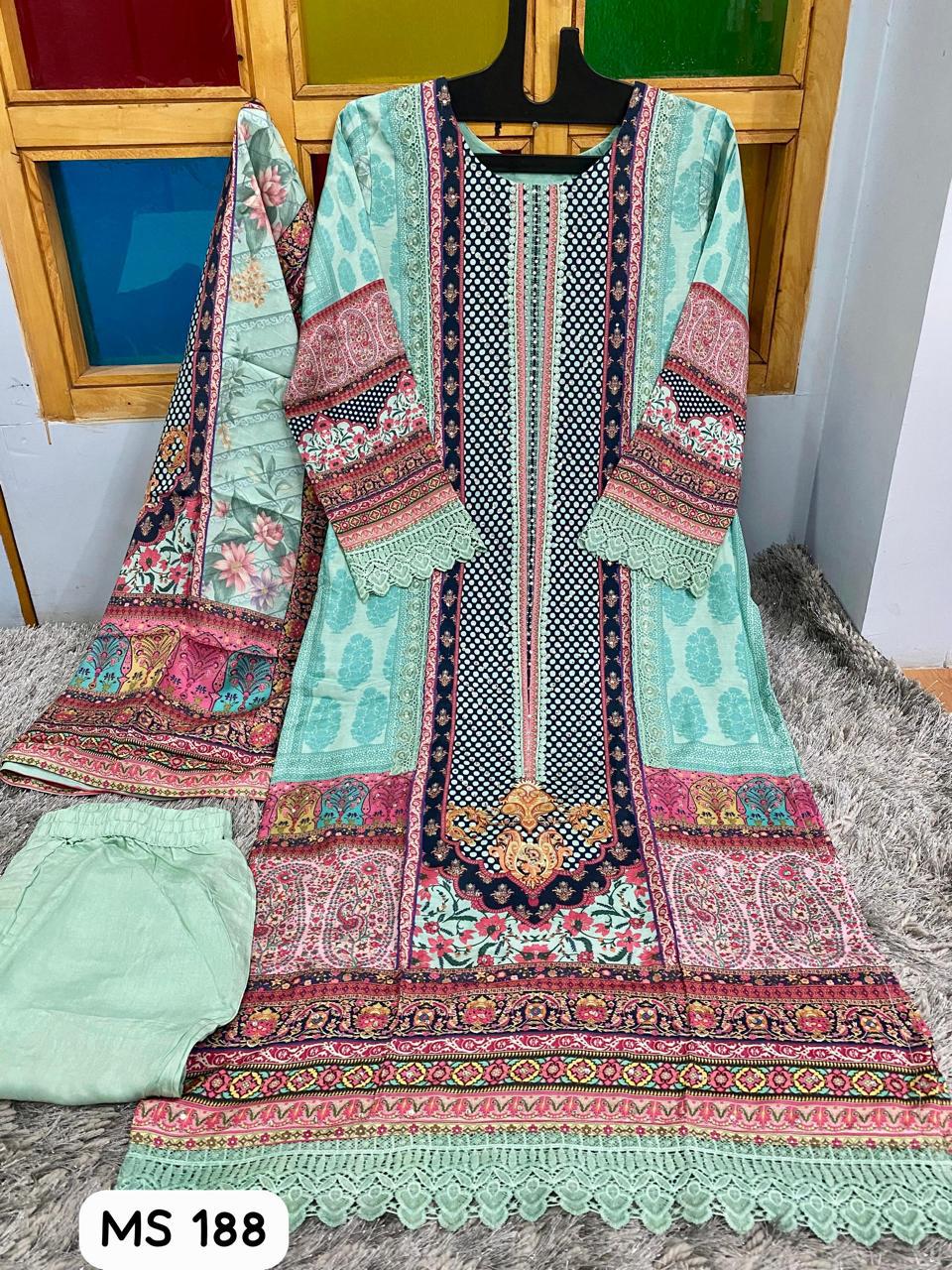 Elegant Pure Viscose Muslin Readymade Suits for Women