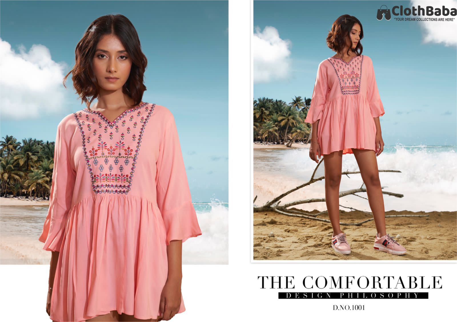 Trendy Ladies Readymade Suit - 14kg Rayon with Embroidery Work 