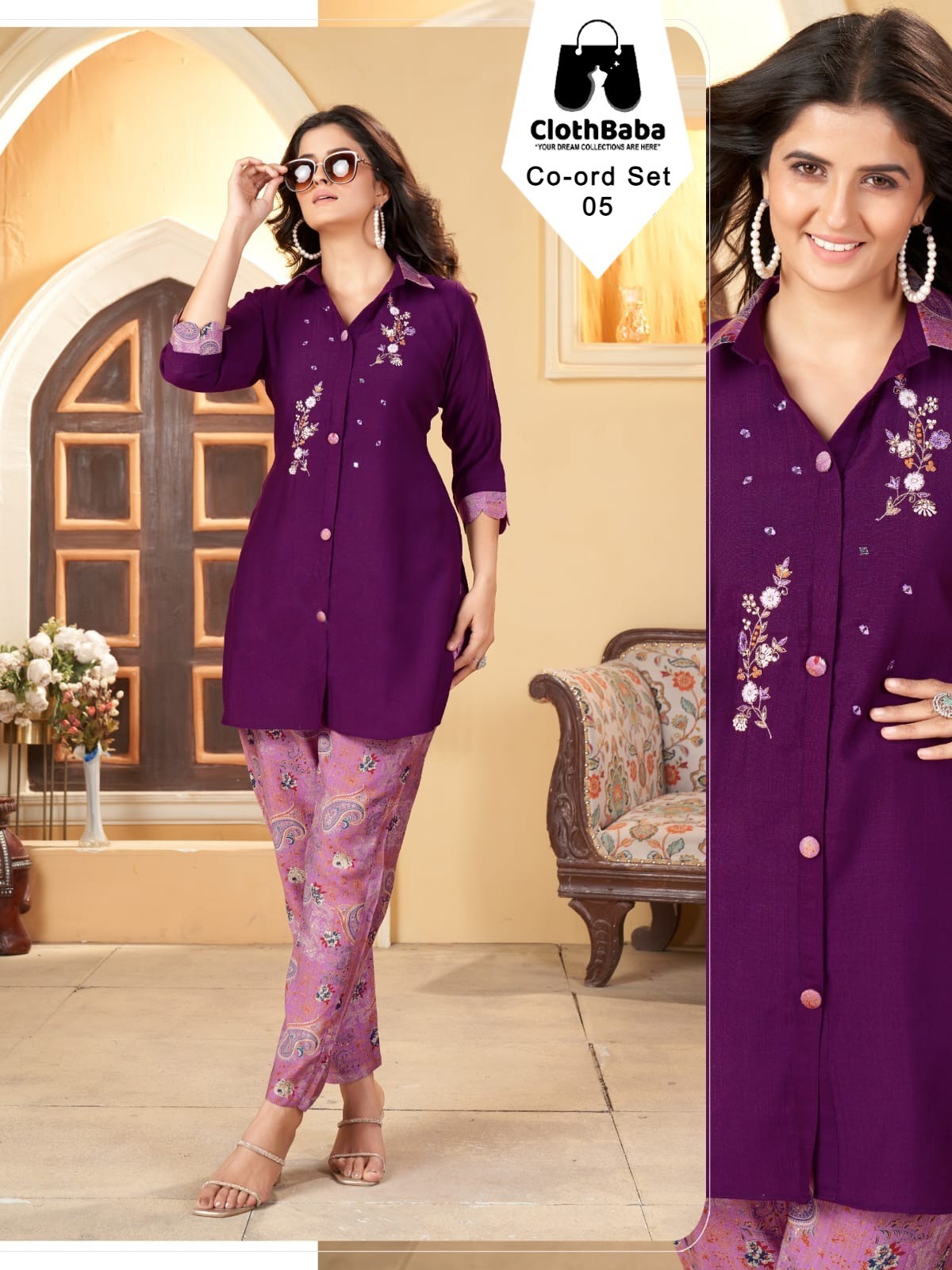 Luxe Silk Co-Ord Set - Stylish, Elegant & Comfortable