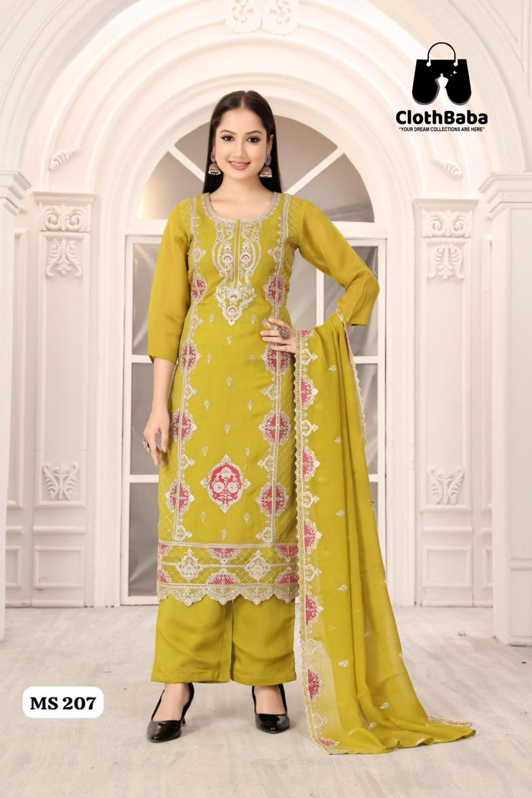 Pure Organza Readymade Suit
