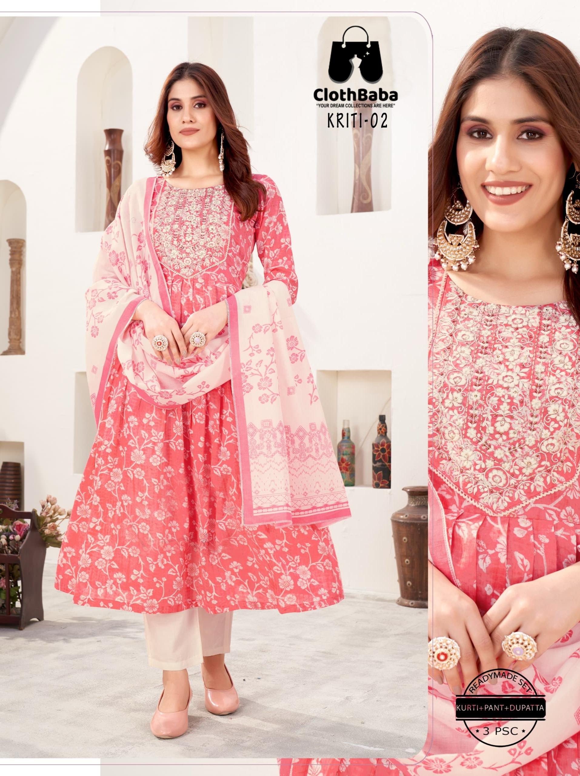 Handcrafted Mal Cotton Print Anarakali