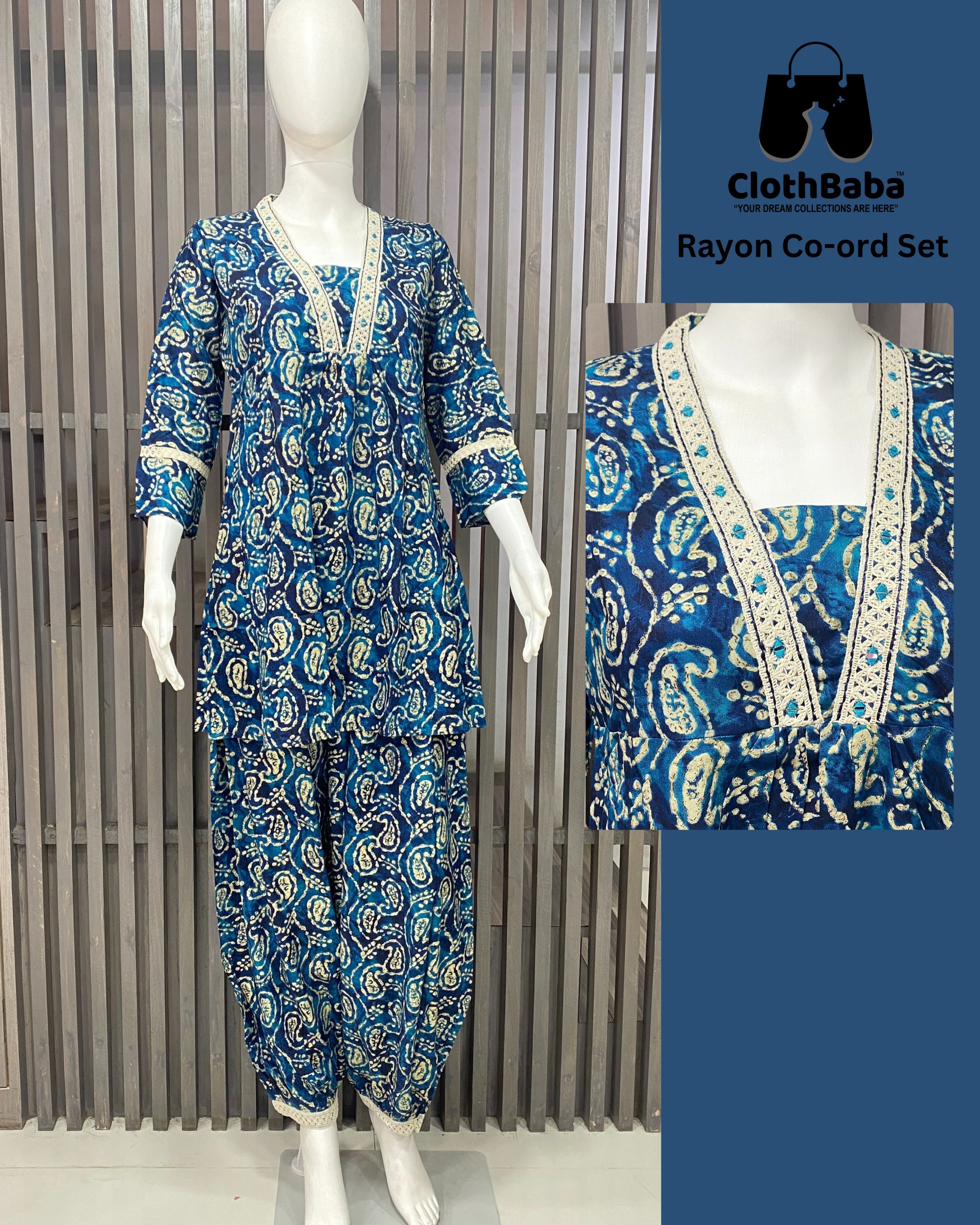 Trendy Cotton Rayon Print Co-Ord Set