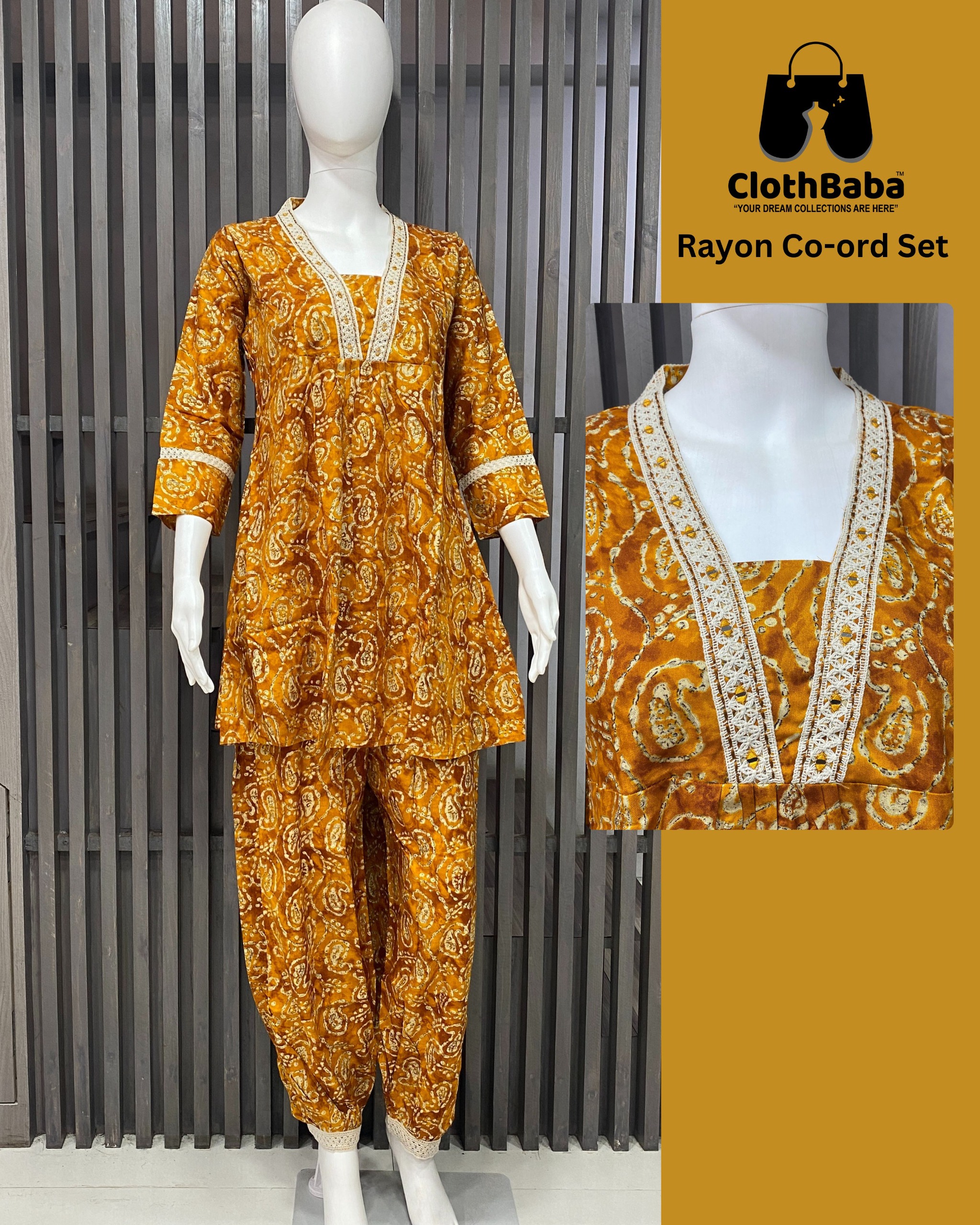 Trendy Cotton Rayon Print Co-Ord Set