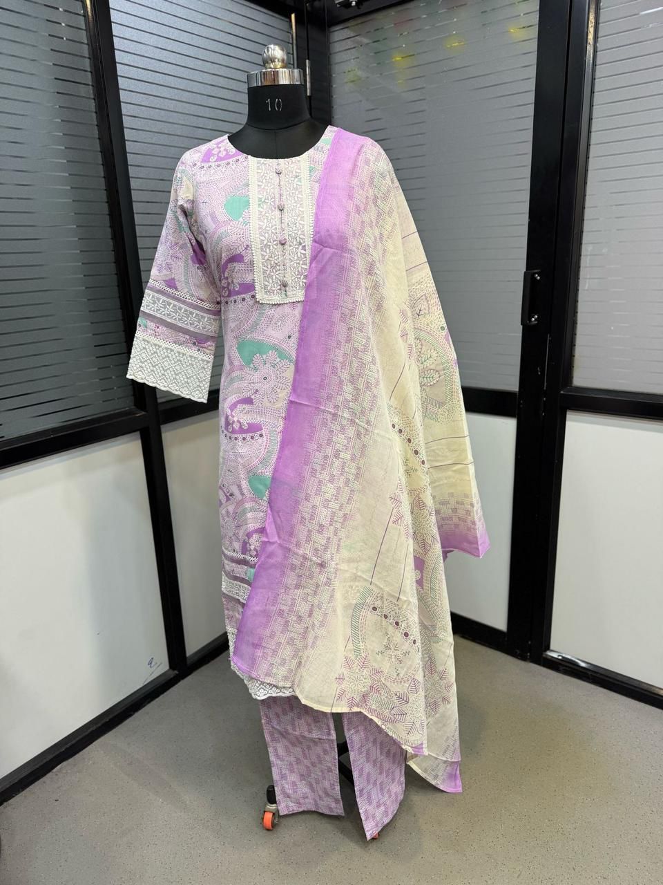 Trendy Mal Cotton Readymade Suit