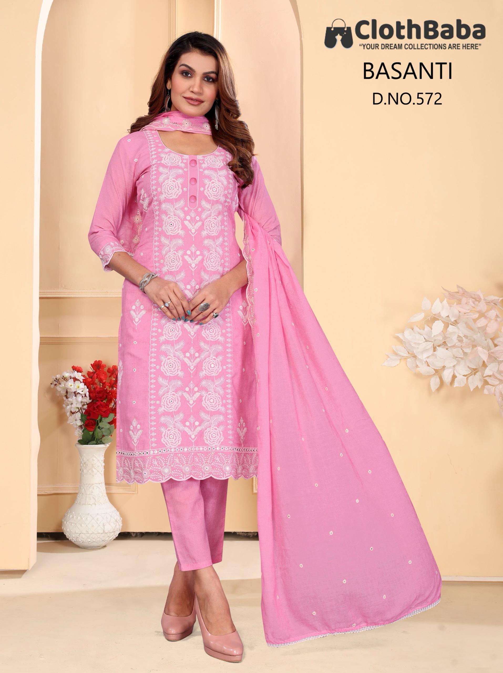 Cotton Digital Readymade Suit with One-Side Pocket Bottom