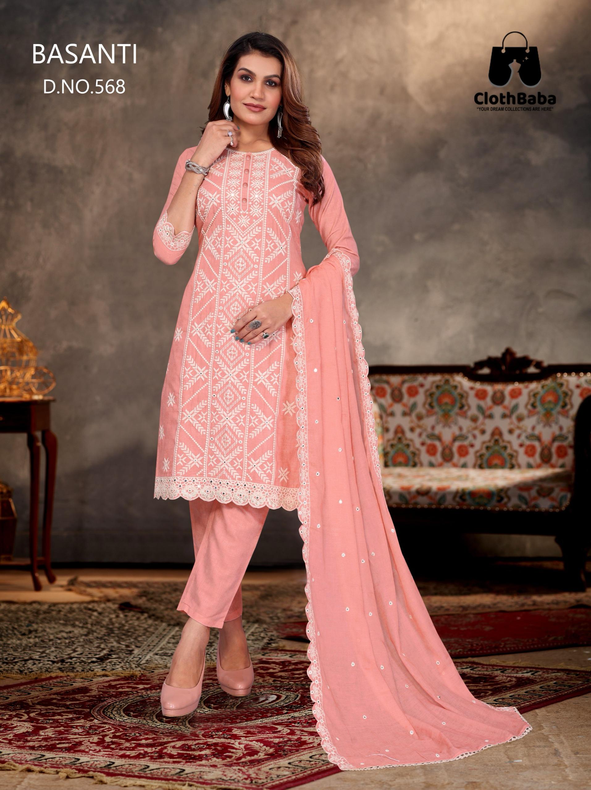 Traditional Cotton Digital Suit with Lakhnawi Work