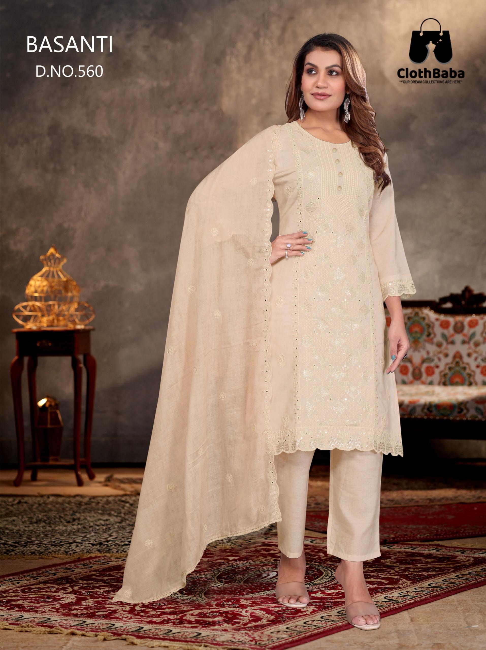 Embroidered Cotton Suit with Digital Print Dupatta