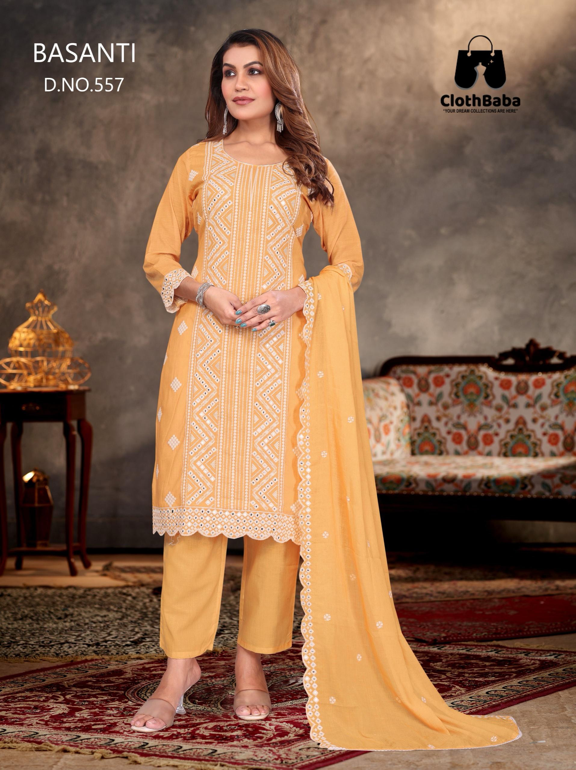 Classic Cotton Readymade Suit with Elegant Embroidery