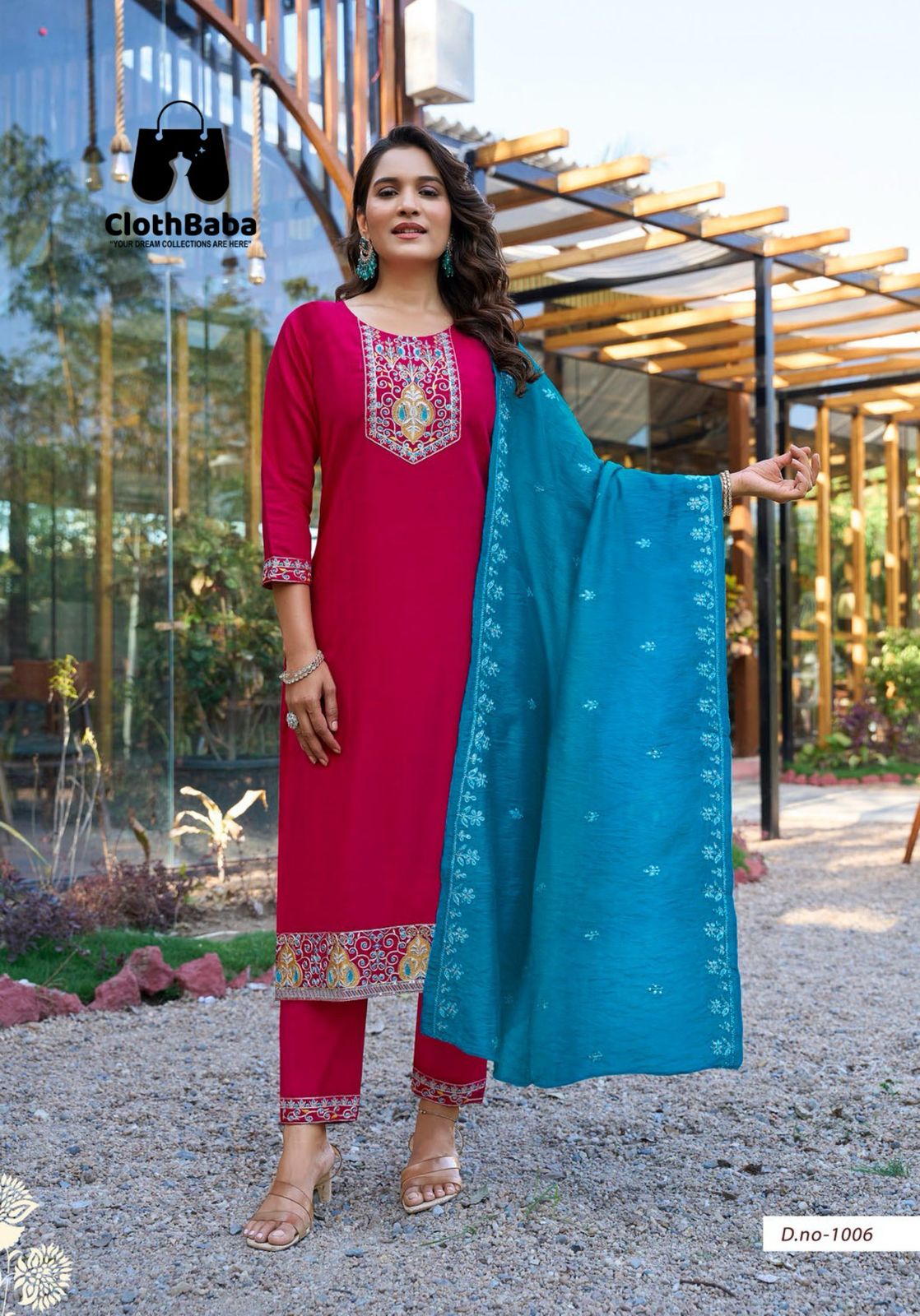 Premium Embroidered Readymade Suits in Vertican Silk