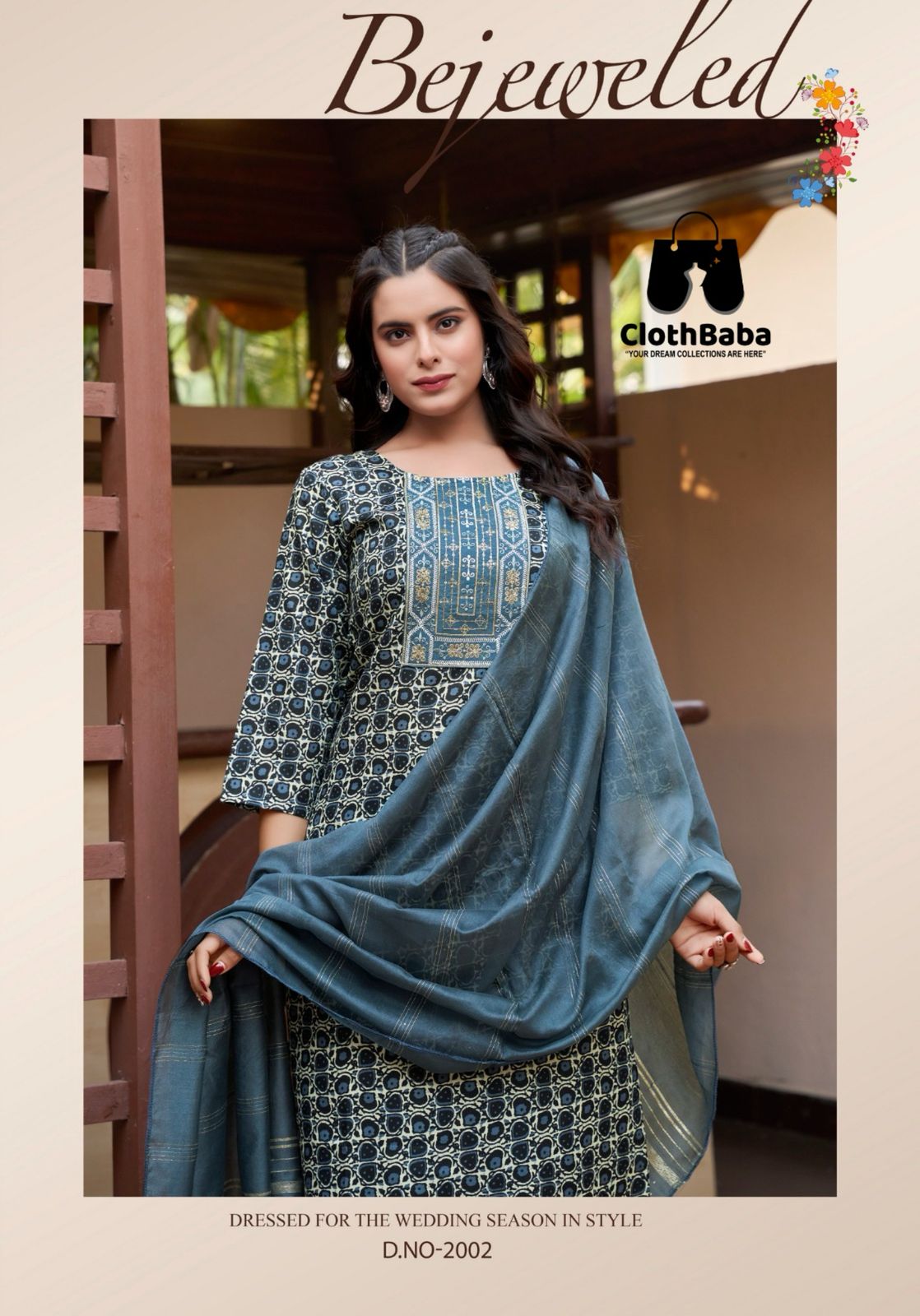 Capsule Foil Print Readymade Suits with Fancy Embroidery