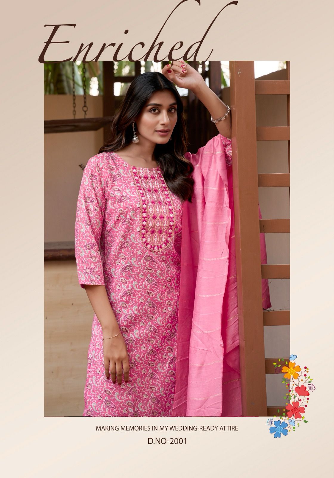 Capsule Foil Print Readymade Suits with Fancy Embroidery