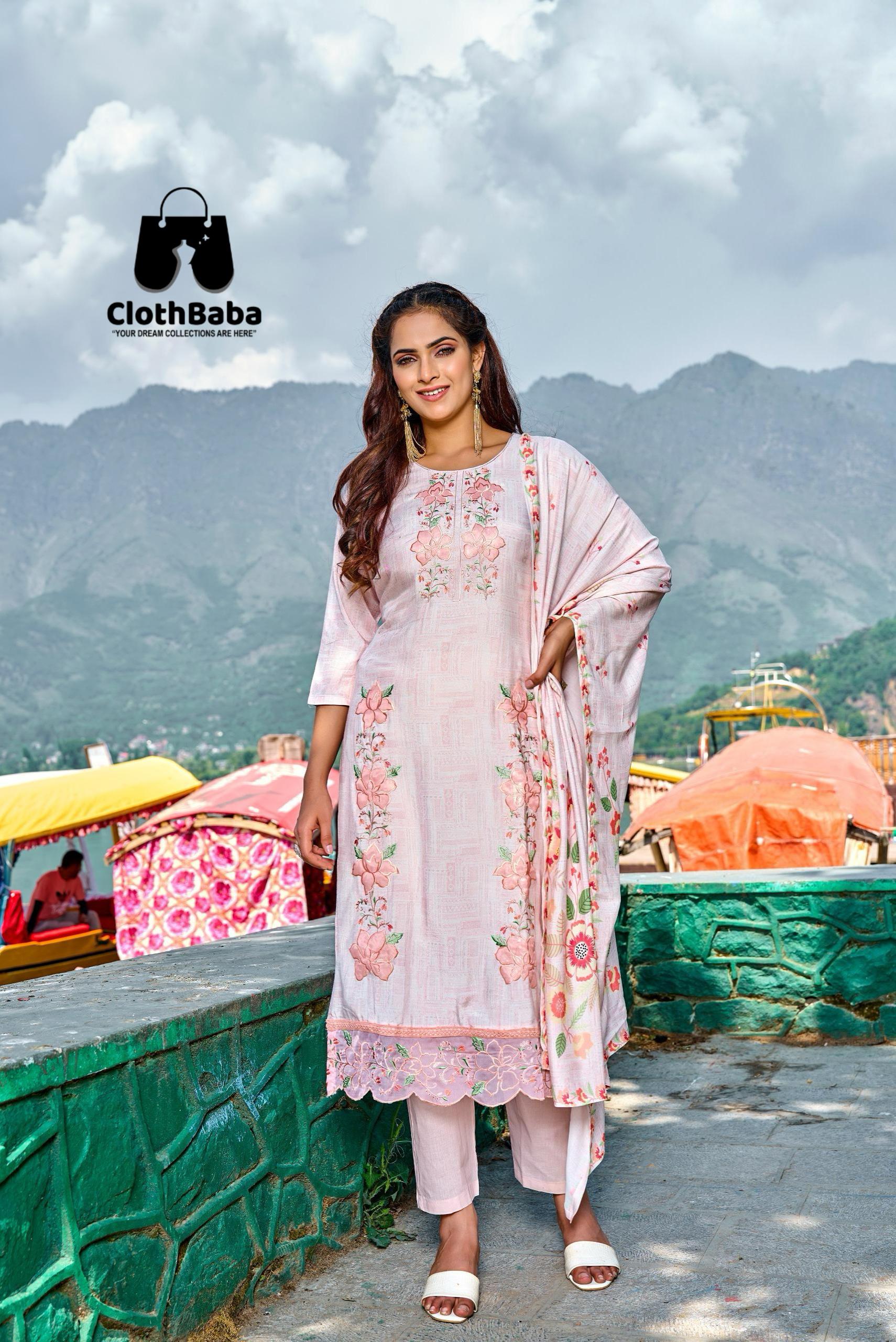 Designer Muslin Readymade Suit for Women