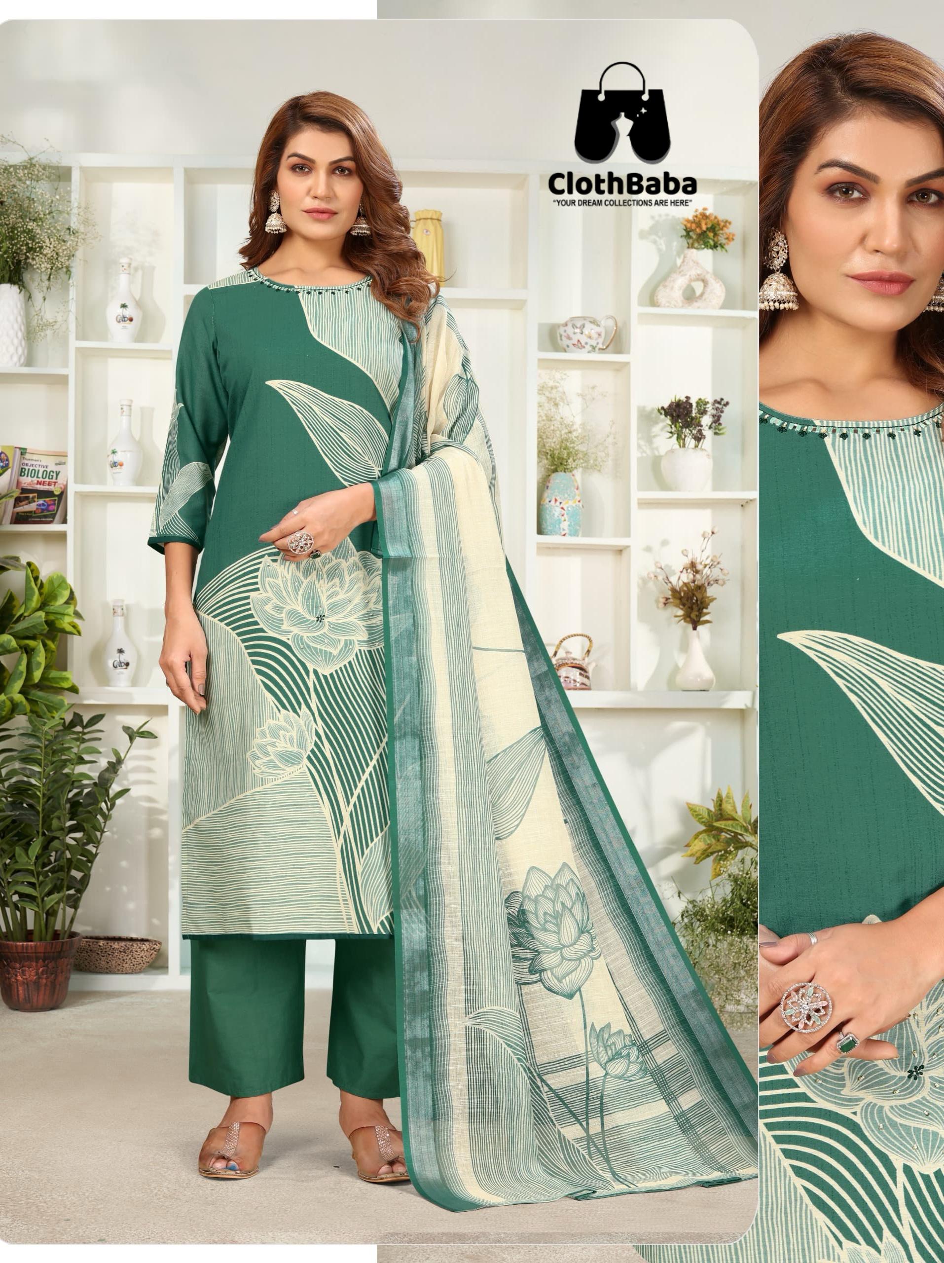 Designer Handwork Cotton Suit for Women