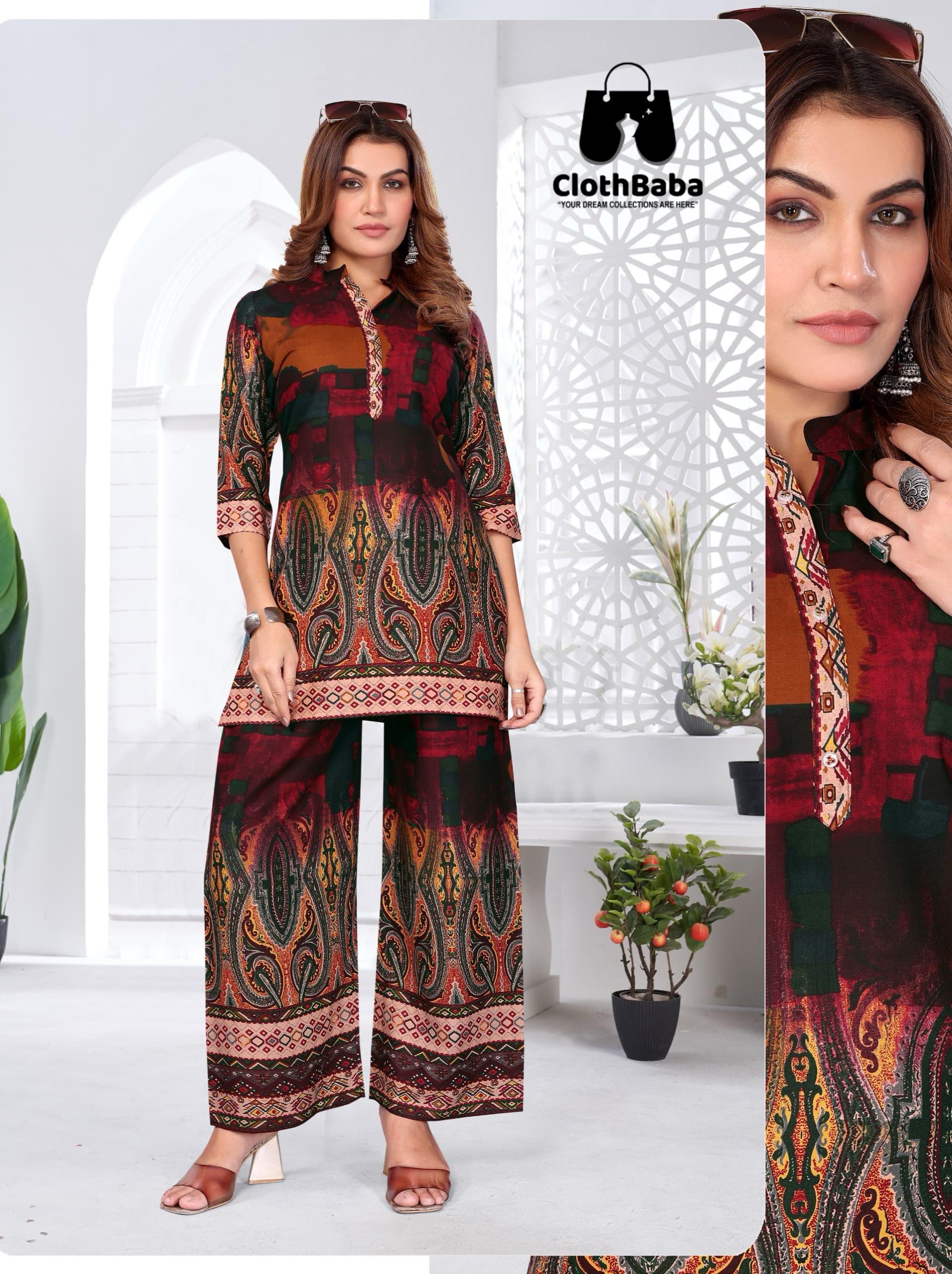Handworked Cotton Printed Co-ord Set for Women