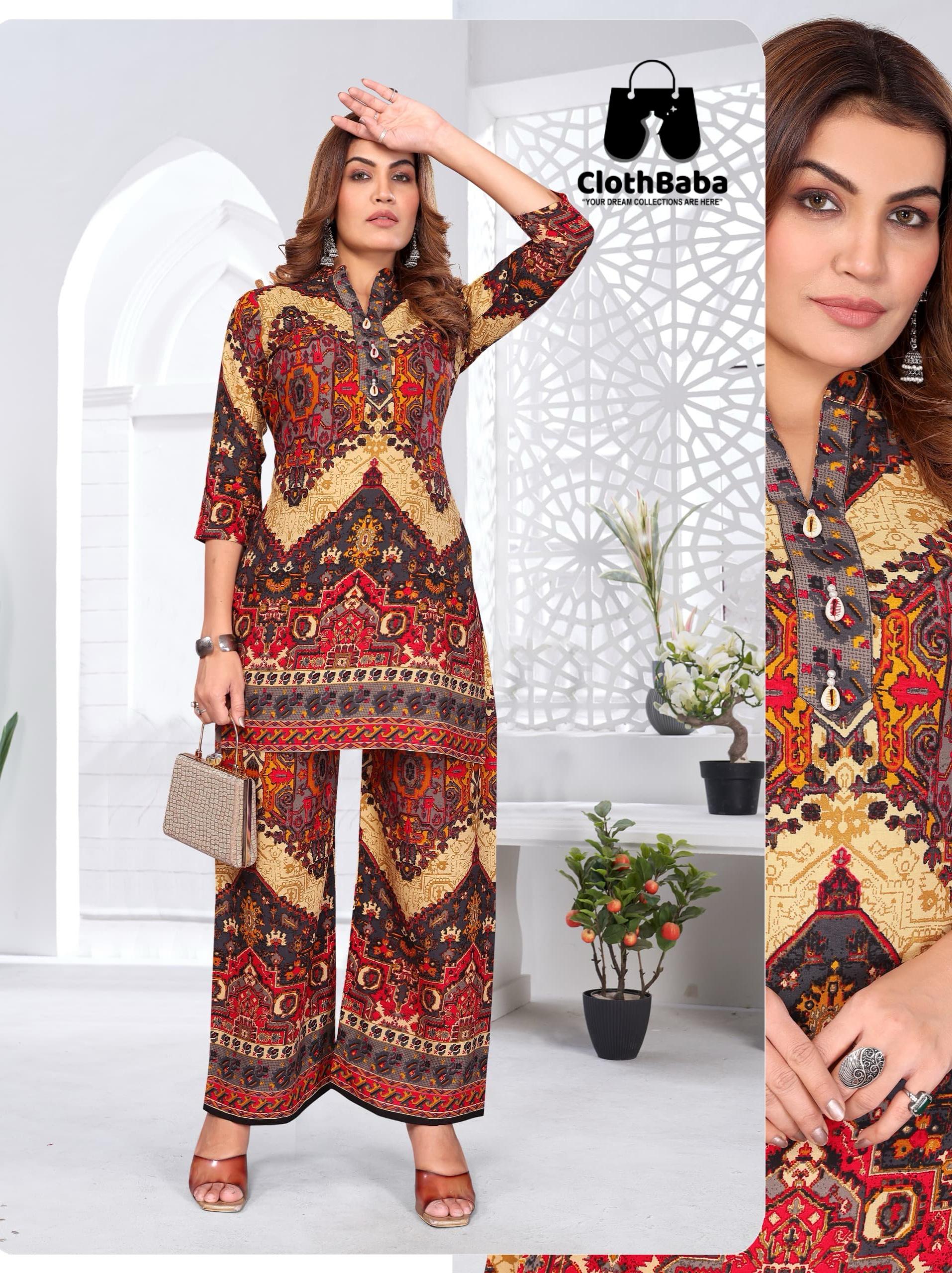 Stylish Handwork Cotton Print Co-Ord Set