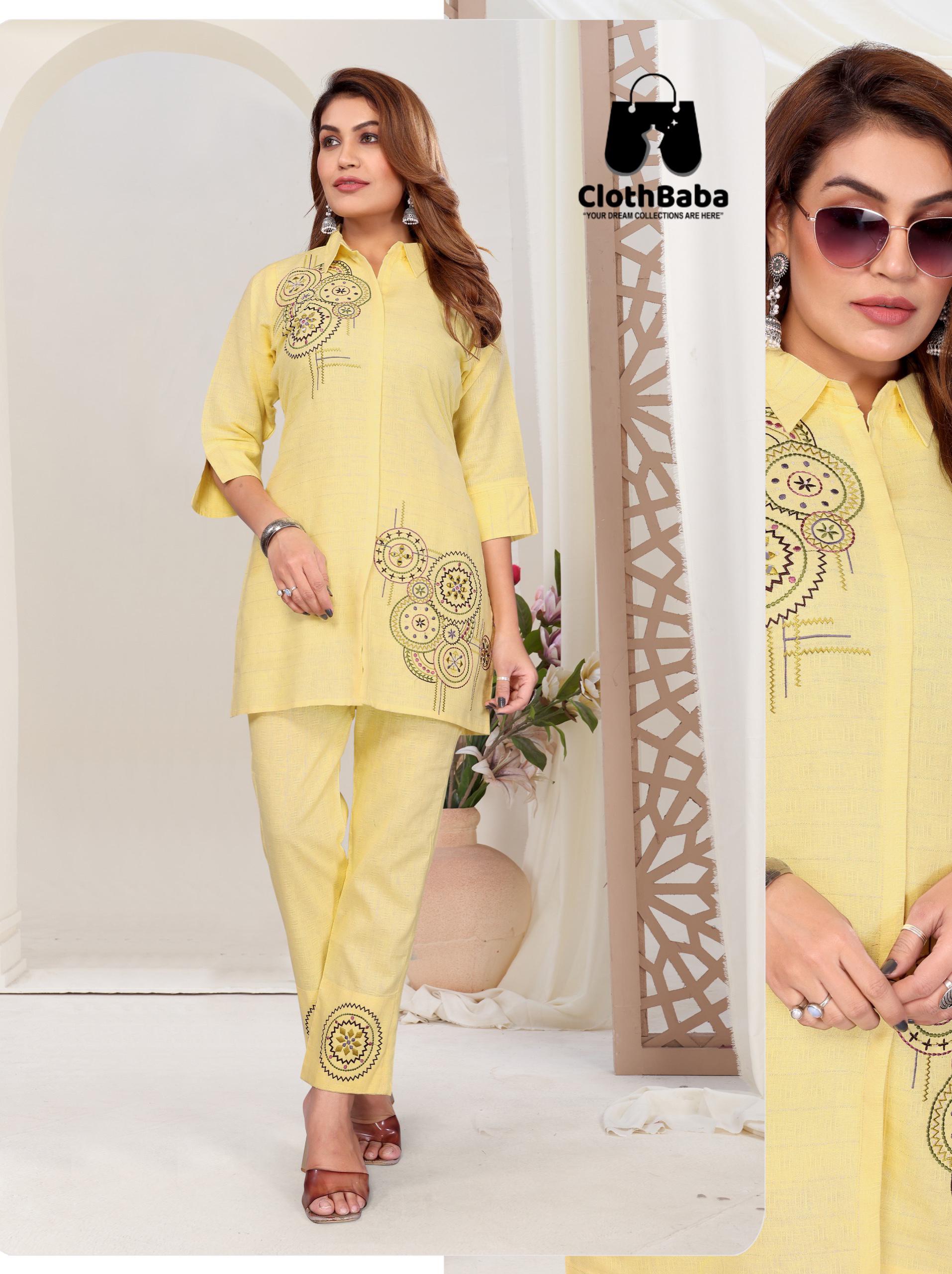 Cotton Co-ord Set – Stylish Readymade Suits for Women
