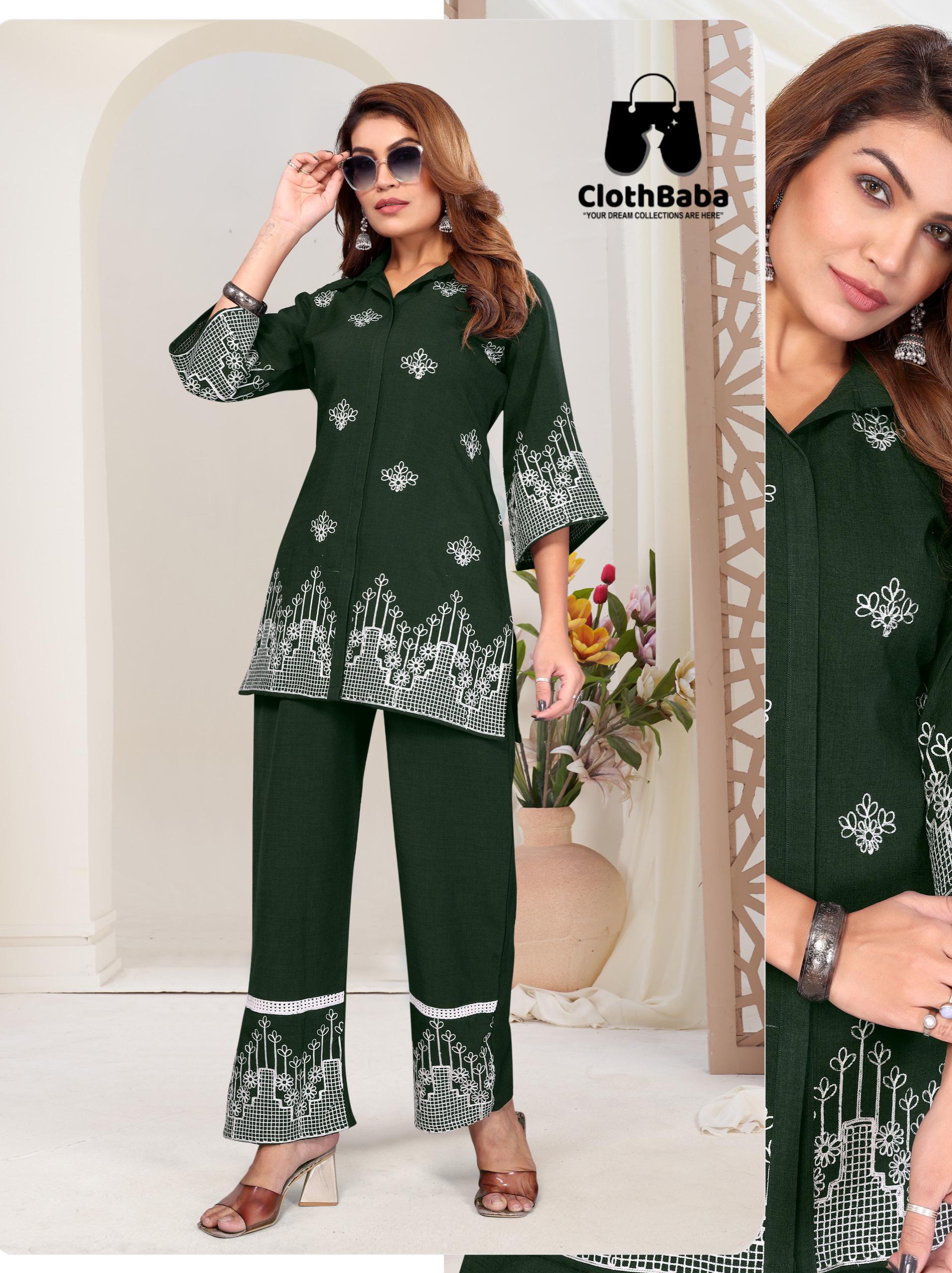 Trendy Rayon Co-ord Set – Readymade Suit for Women