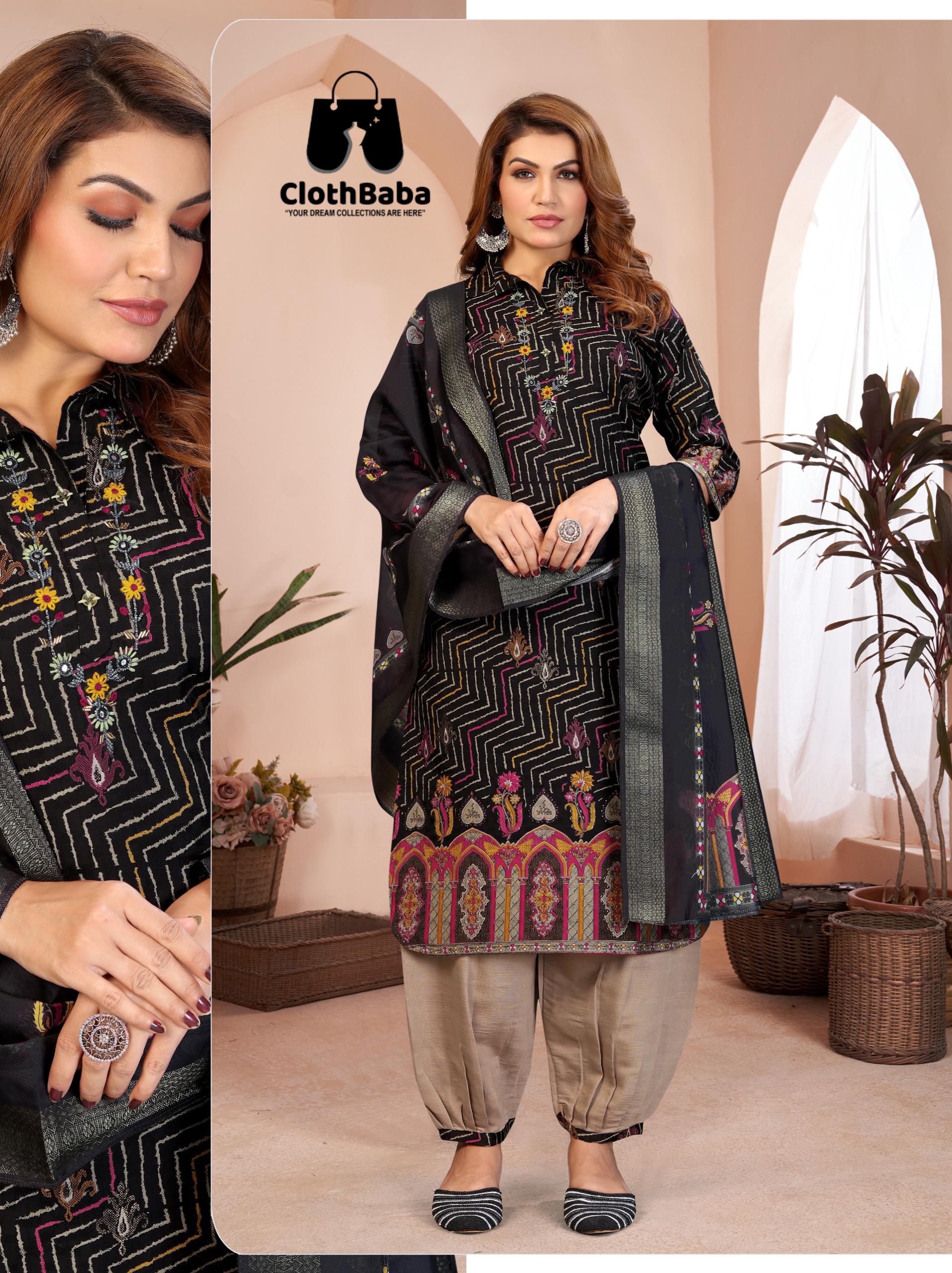 The Queen’s Pick – Handcrafted Viscose Suit by Clothbaba