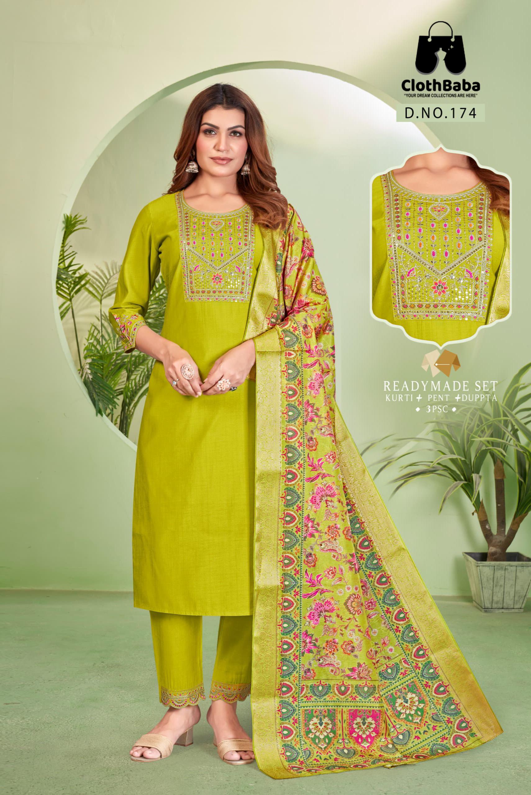 Embroidered Vatican Suit with Cotton Inner & Jequard Muslin Dupatta