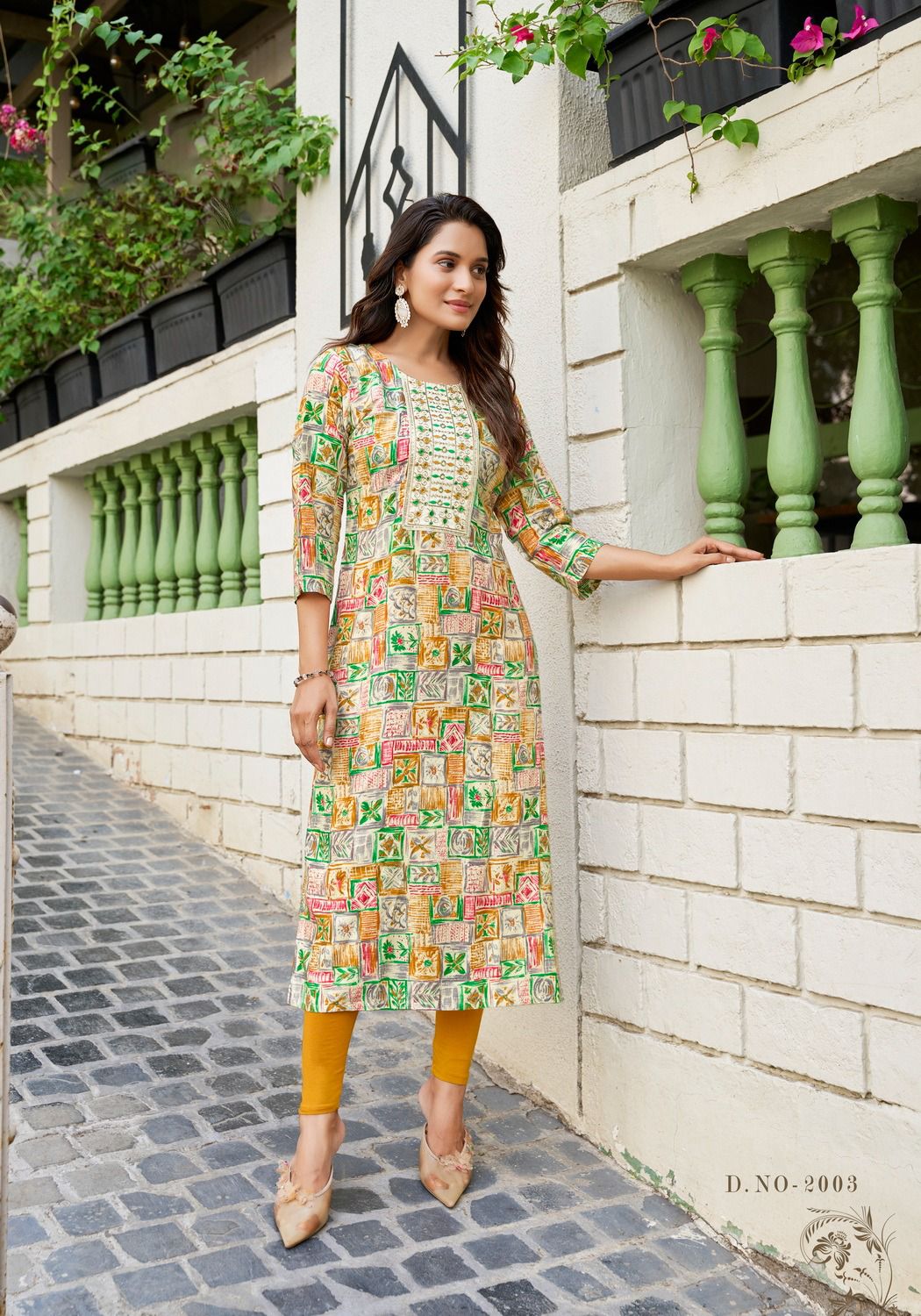 Premium Heavy Rayon Embroidered Kurti 