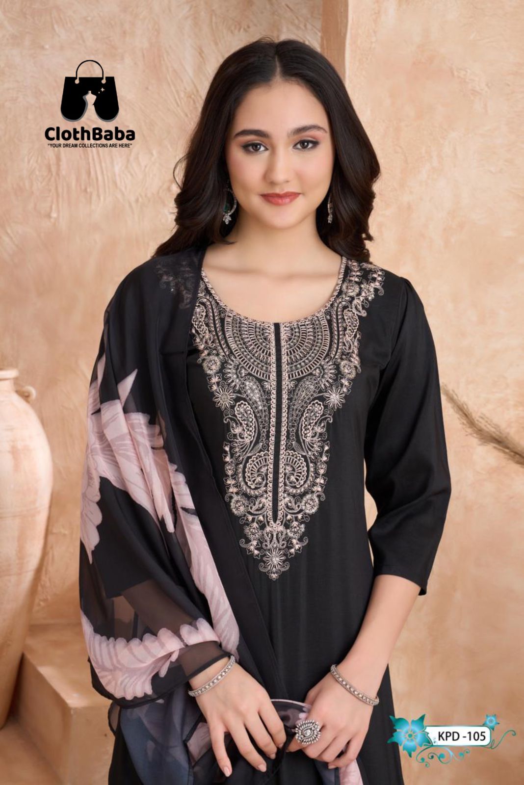 Designer Classic Gold BSY Suit with Najneen & Tabby Dupatta