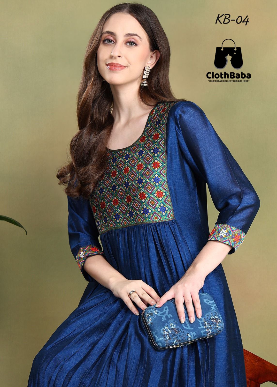 Classy Blue Vichitra Silk Set for Women