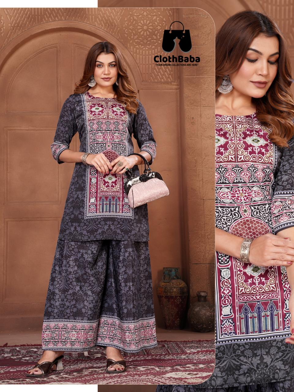 Luxurious Crepe Silk Ladies Co-ord Set Ready-to-Sell Wholesale