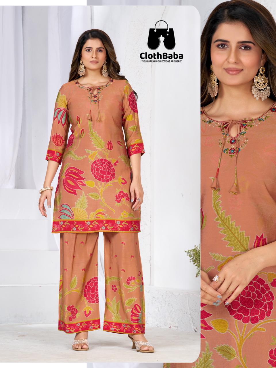 Pure Silk Co-Ord Set Wholesale M to 2XL