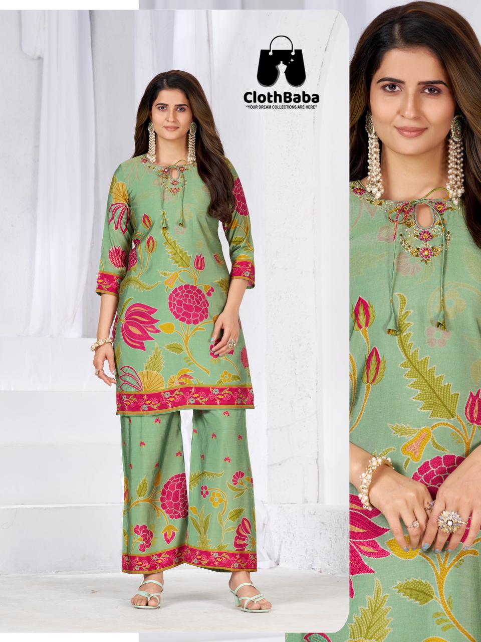 Pure Silk Co-Ord Set Wholesale M to 2XL