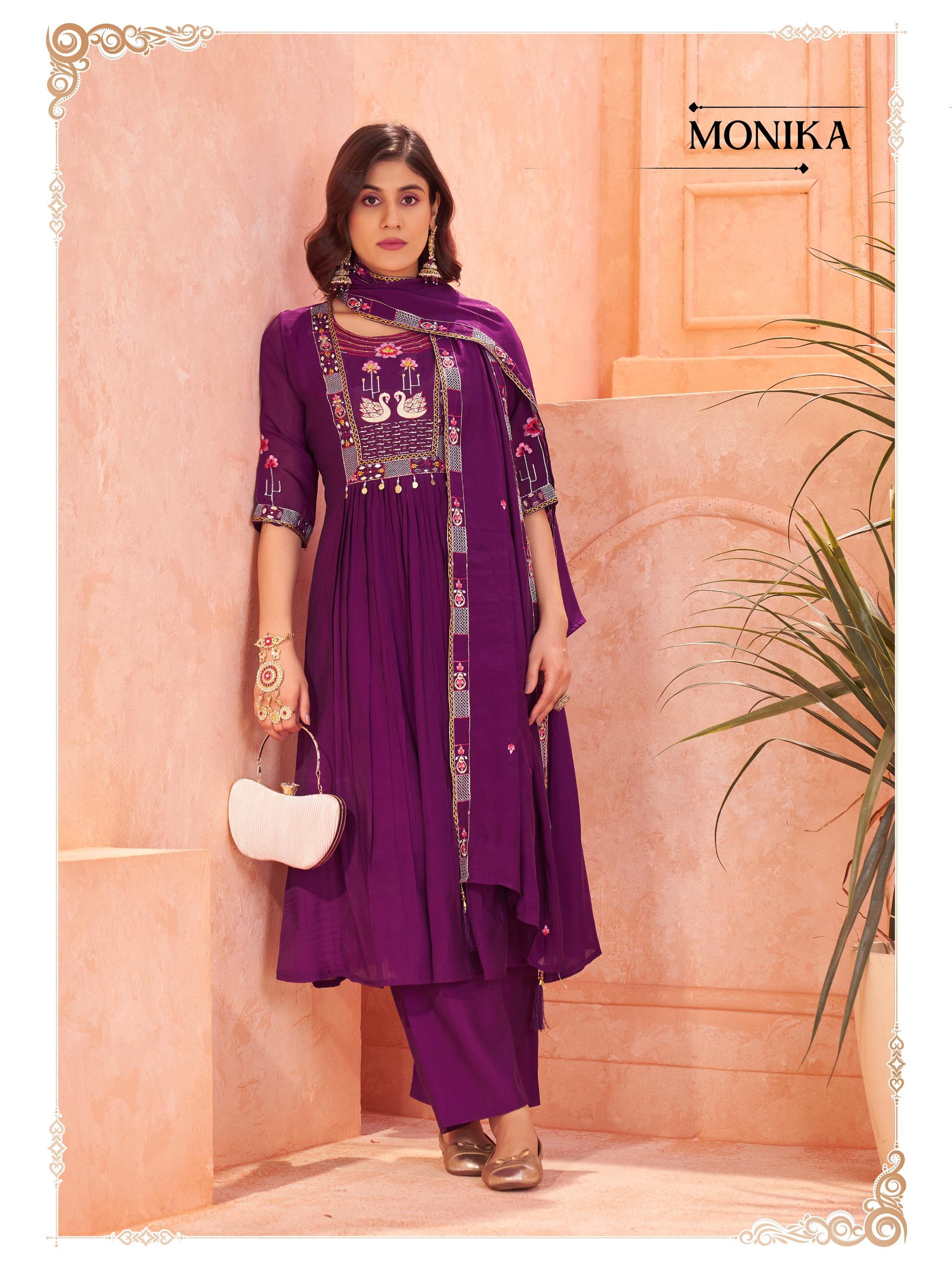 Traditional Mul Chanderi Anarkali Suit