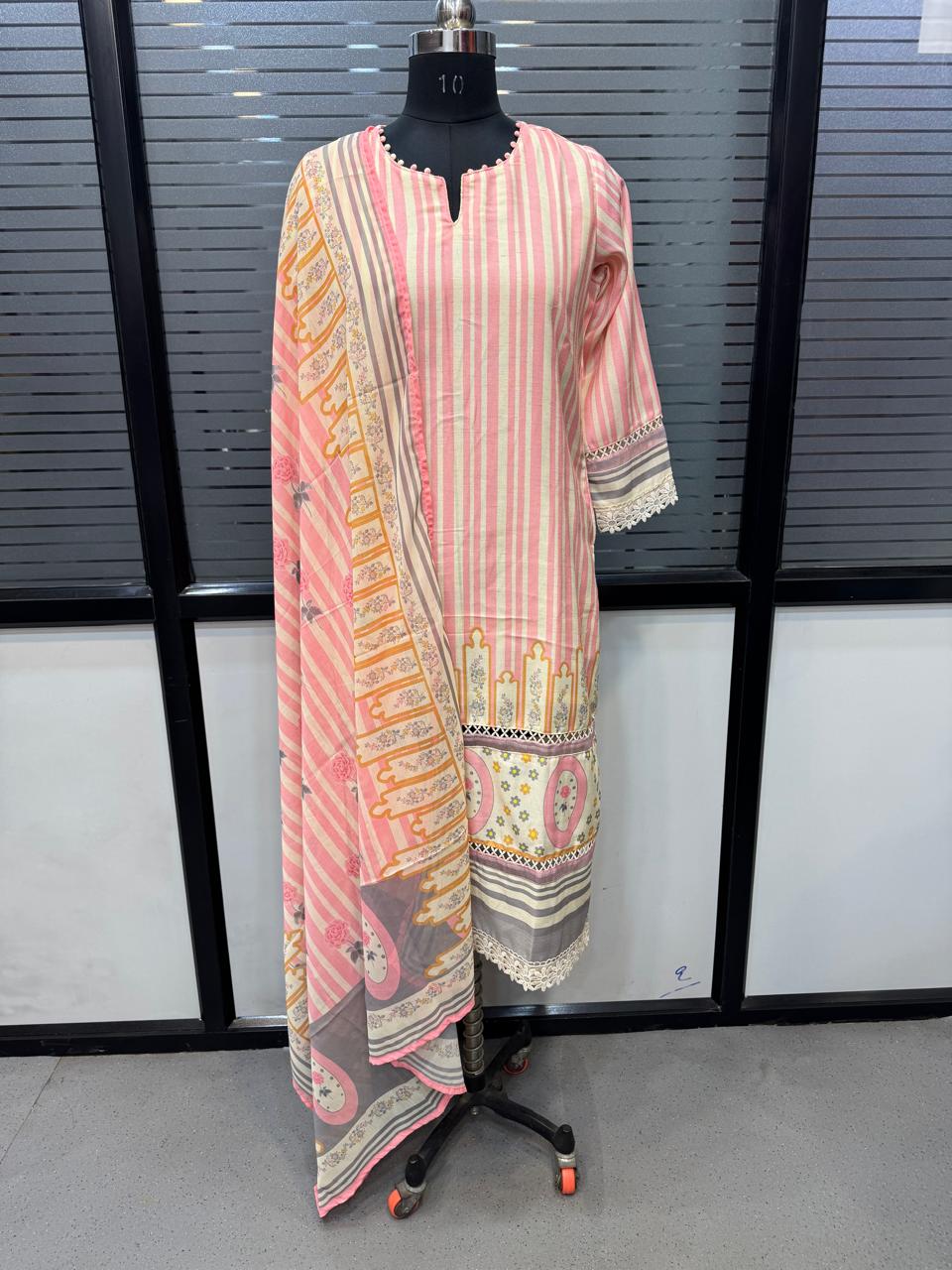 Comfort-Fit Readymade Suit for Modern Women