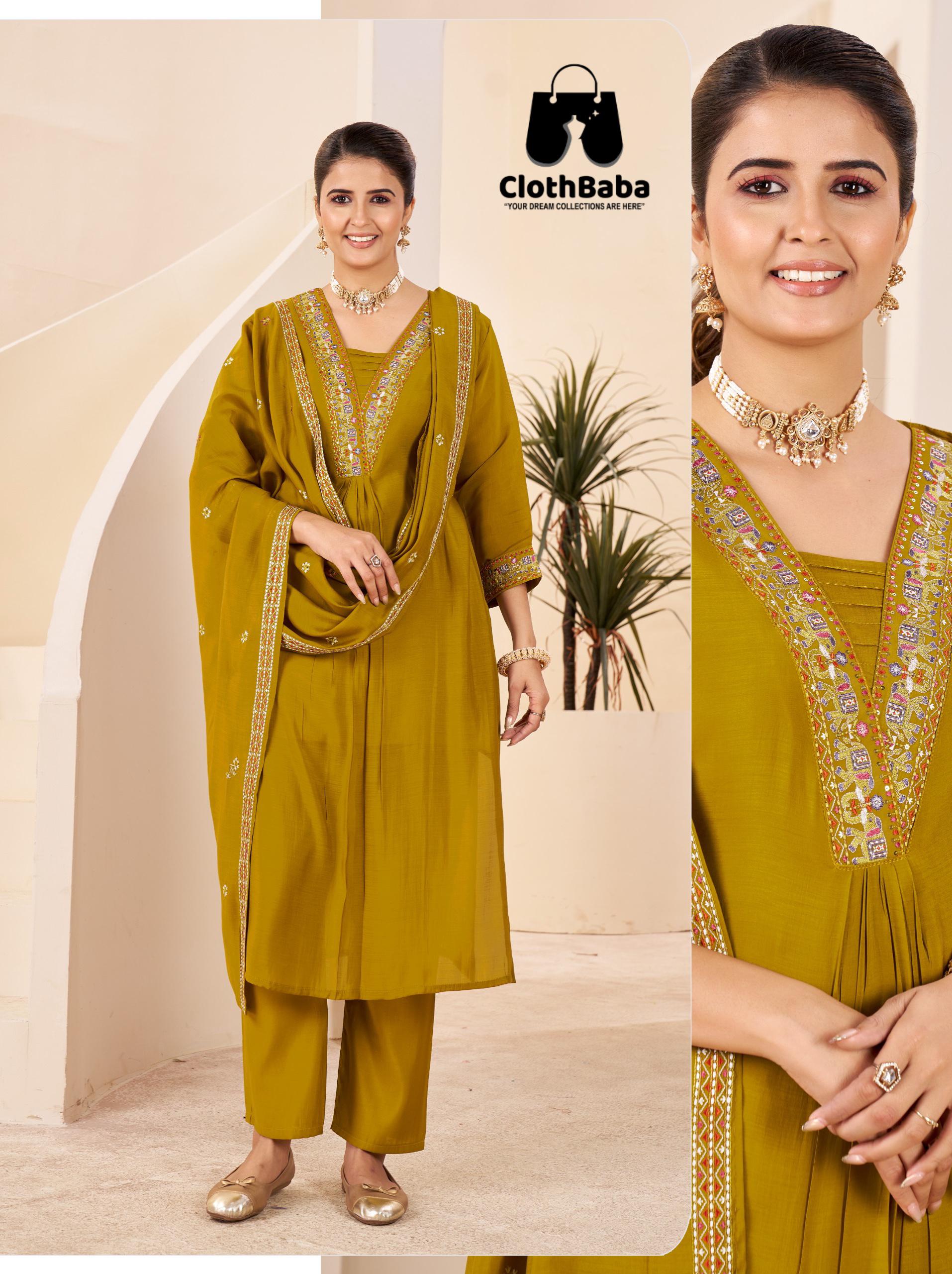 Beautifully Designed Mul Chanderi Women Suits