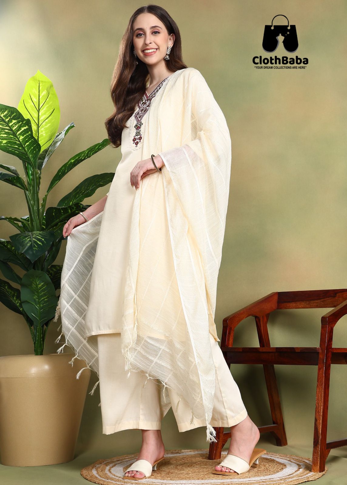 Luxury Roman Silk Suit with Cotton Dupatta Available in Sizes