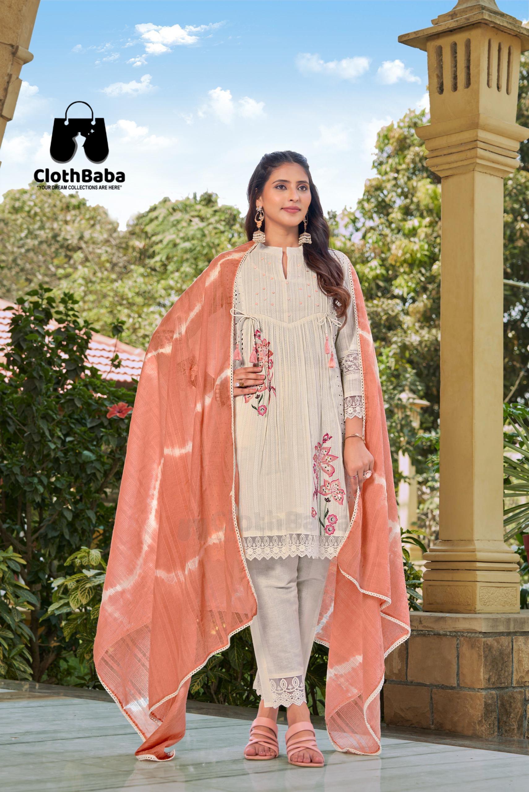 Beautiful Cotton Co-ord Set with Cambric Bottom Wholesale Supply