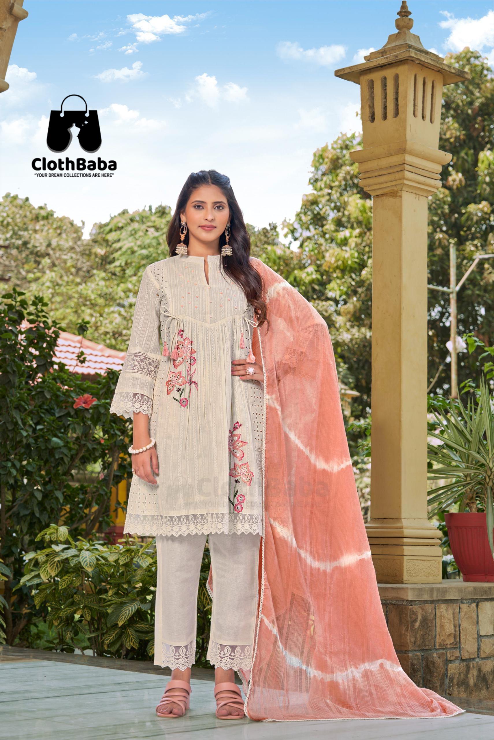 Beautiful Cotton Co-ord Set with Cambric Bottom Wholesale Supply