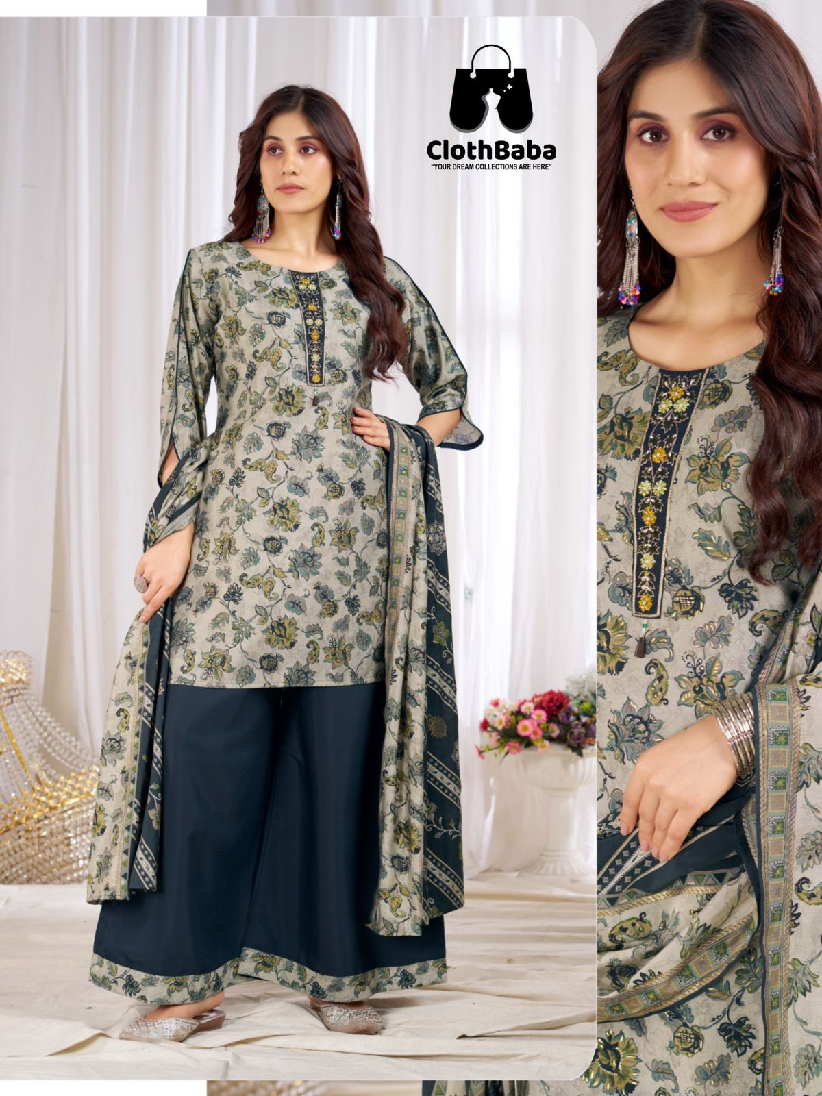 Dolly Premium Quality Silk Suit Wholesale
